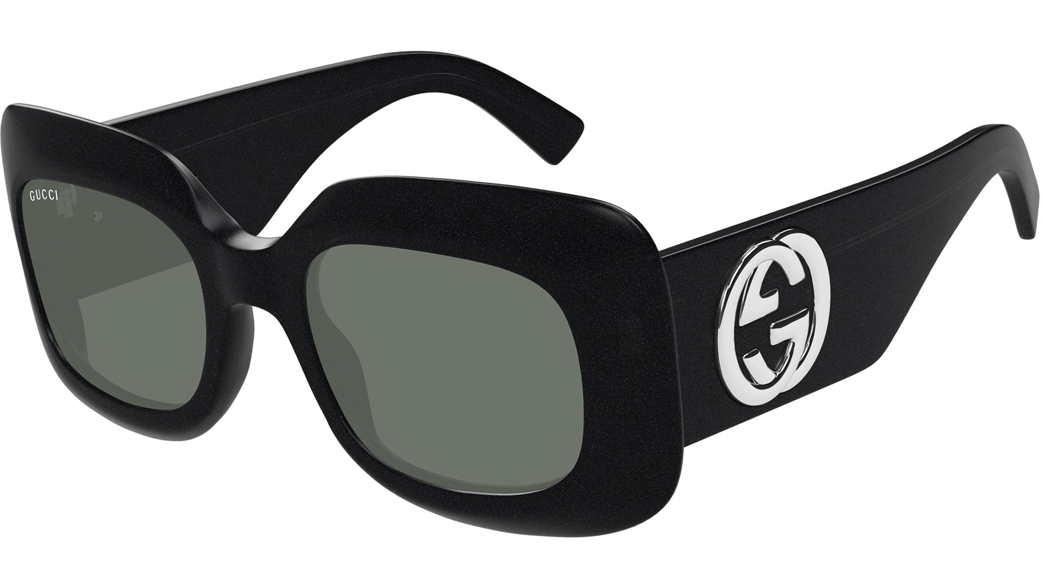 Gucci GG1695S 003 Cosmic Glitter Rectangular Sunglasses 51-21-140 Occhiali da sole Gucci GG1695S 003 Blu Notte Scuro Lucido  main image 4