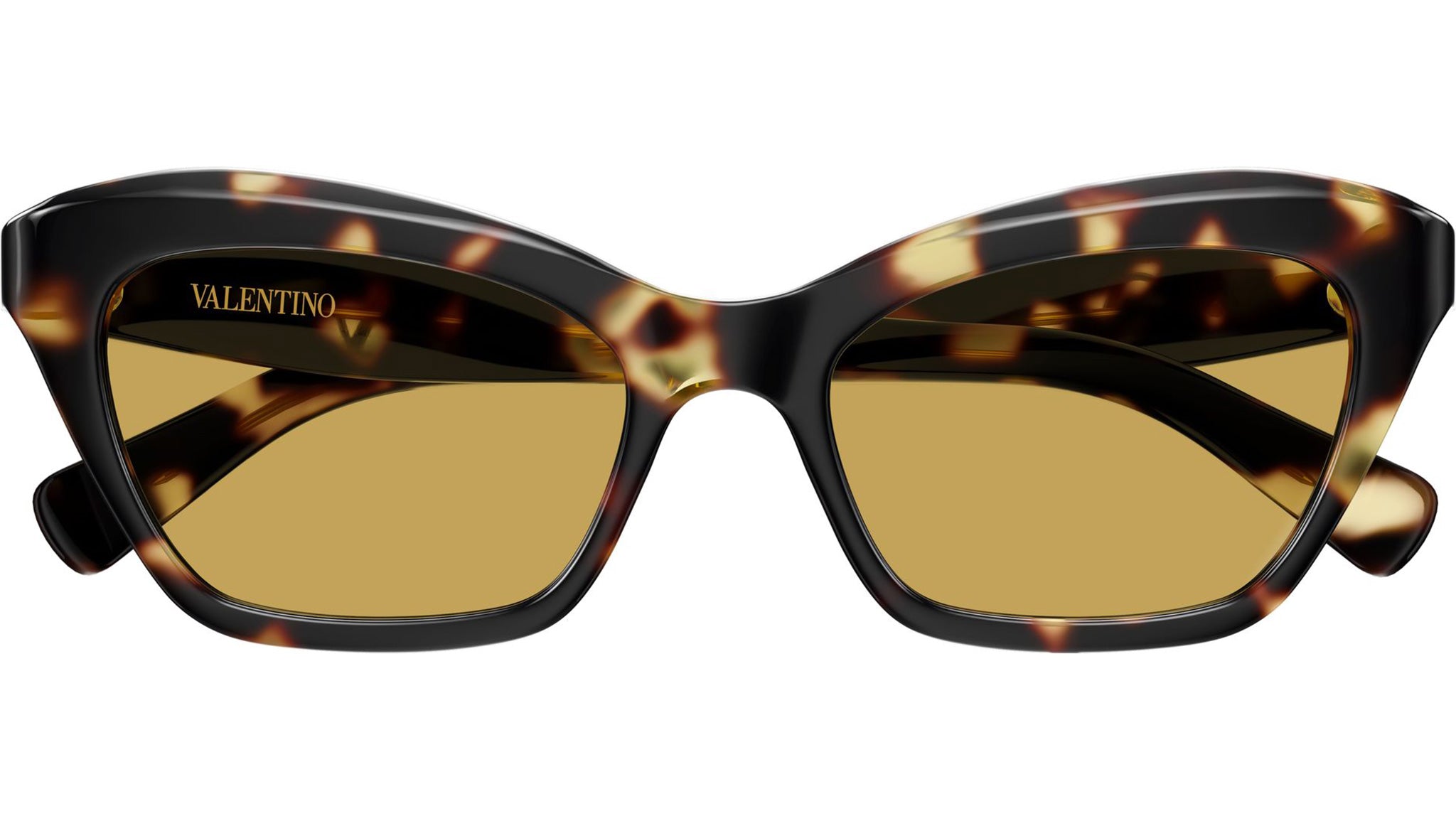 Valentino VG0009S Sunglasses 002 Havana Nicotine Cat Eye - eye-oo.com