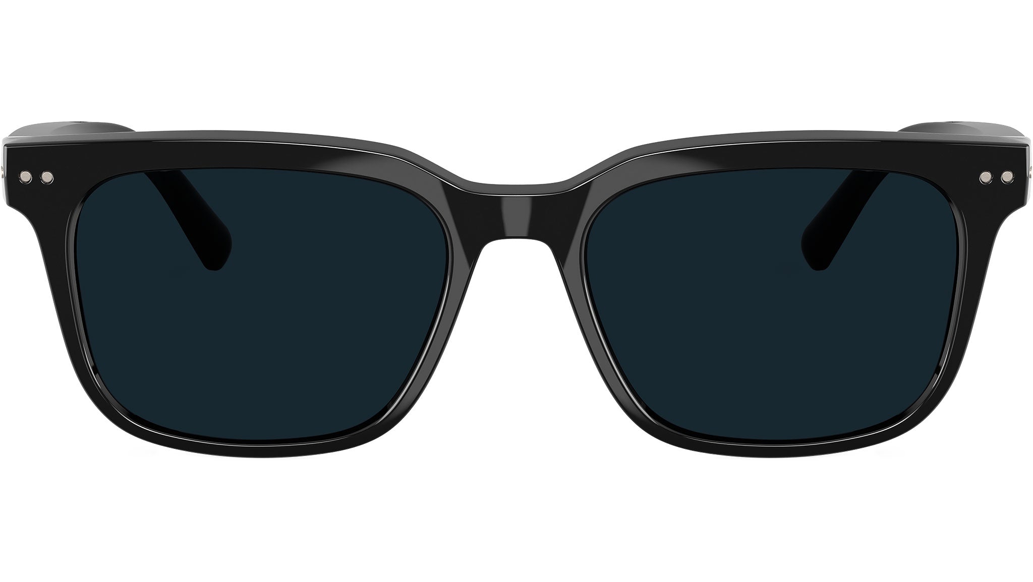 Nuance Audio Square 54 Hearing Glasses 04 Shiny Black AW5001 eye