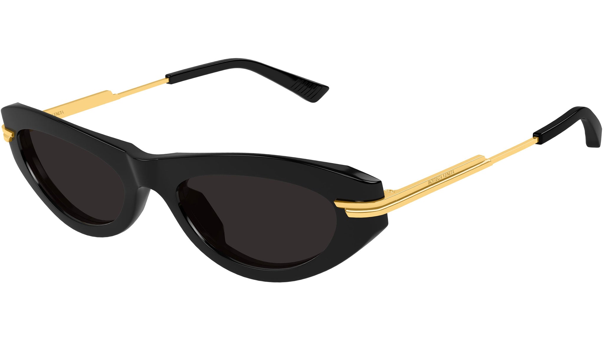 BV1368S Bottega Veneta Panthos Sunglasses 001 Solid Black - eye-oo.com