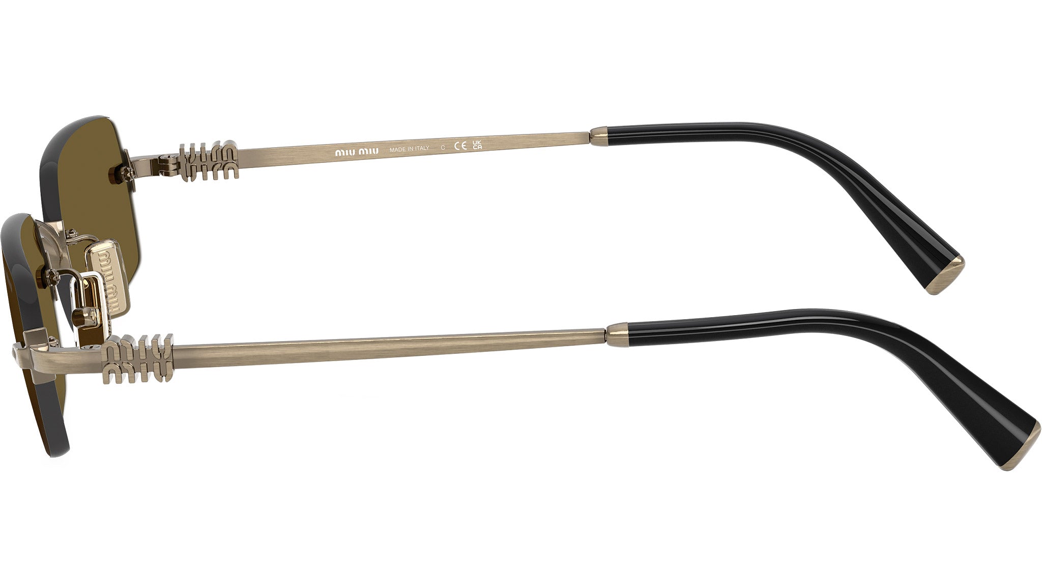 Miu Miu MUB50S Sunglasses 26C09Z Old Gold - eye-oo.com