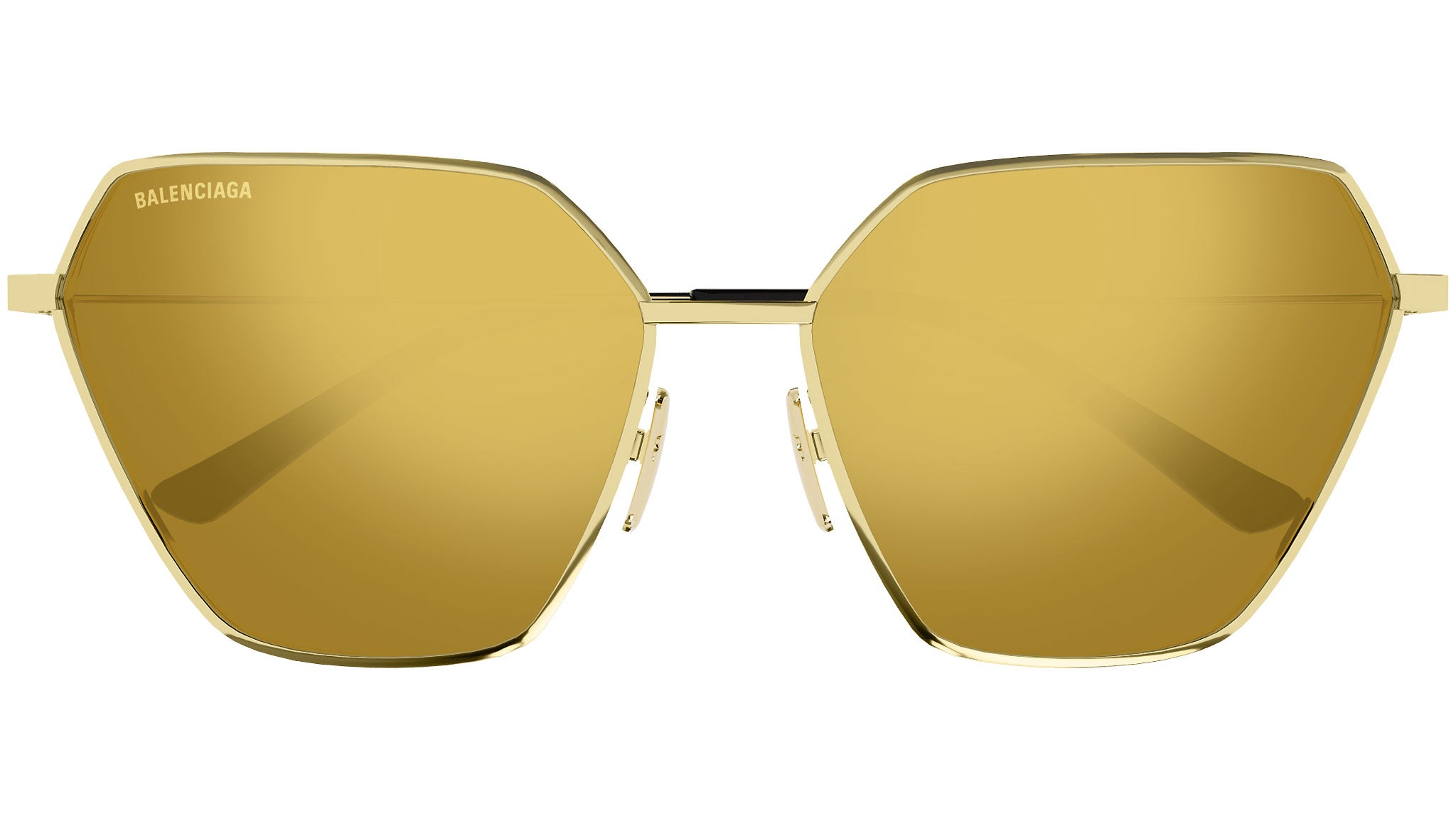 Balenciaga BB0194S 002 Shiny Gold Sunglasses - eye-oo.com