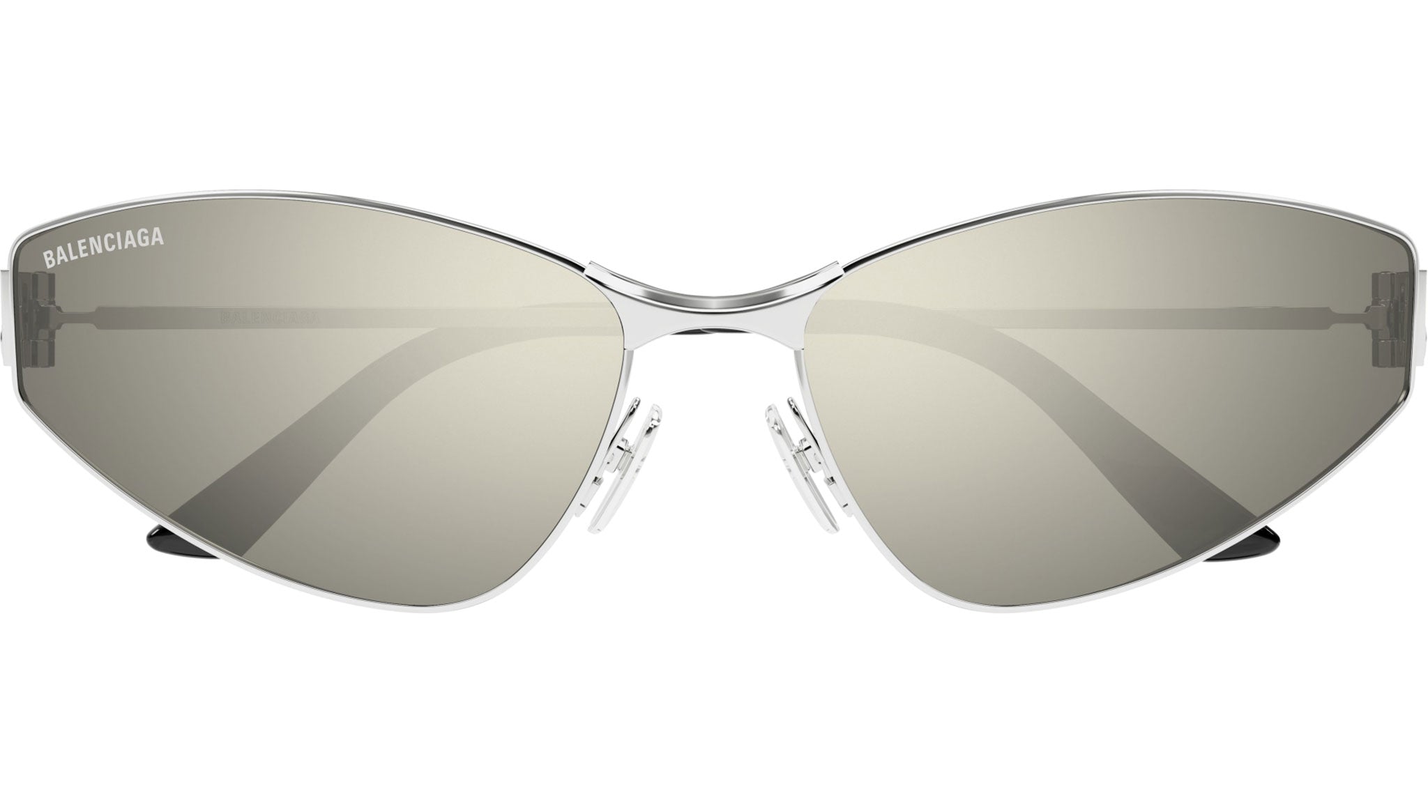 Balenciaga BB0335S Sunglasses 006 Shiny Silver - eye-oo.com