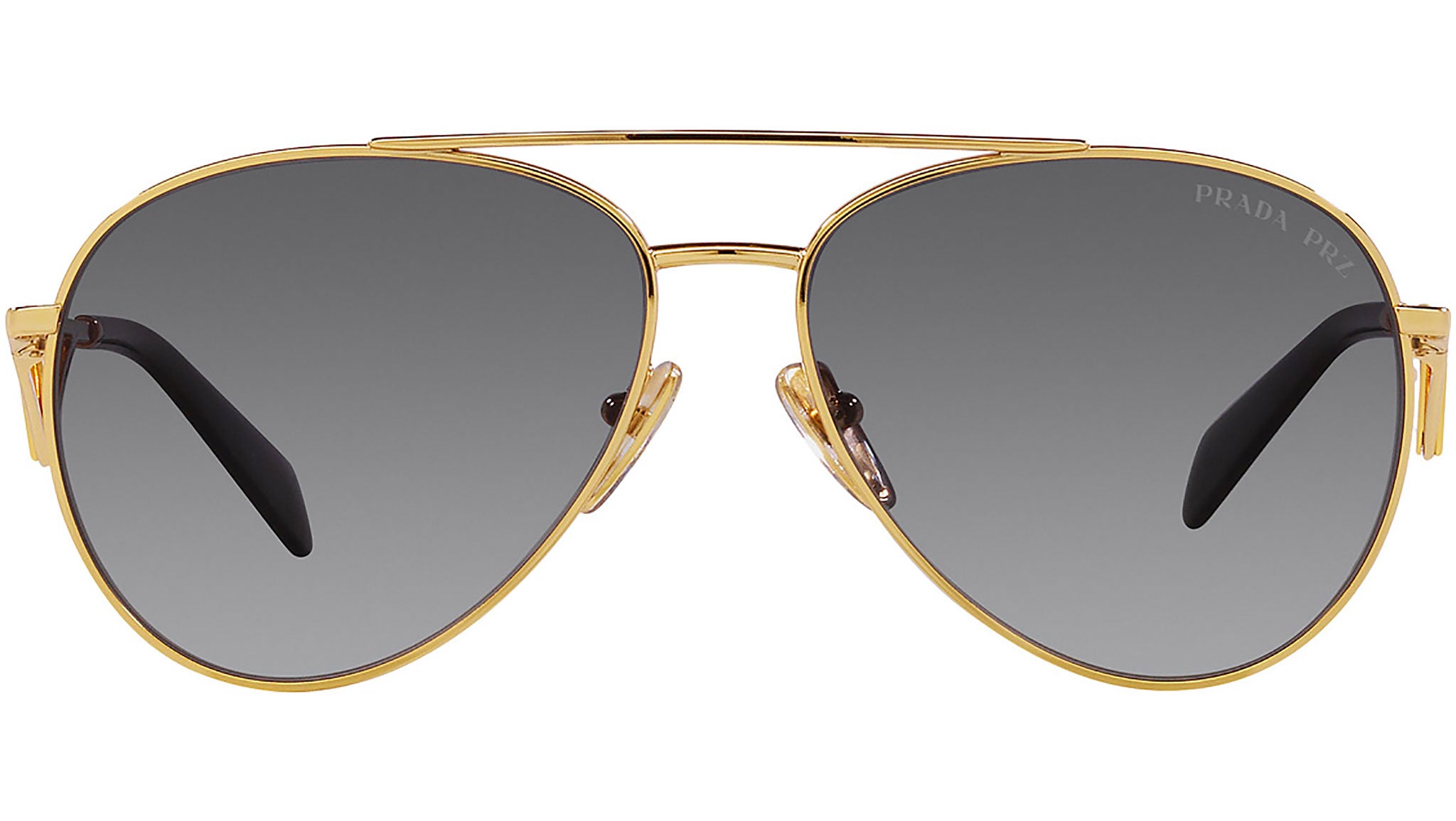Prada Gold Aviator Sunglasses with Gradient Lenses PRADA EYEWEAR Aviator-style gold-tone sunglasses | NET-A-PORTER main image 3