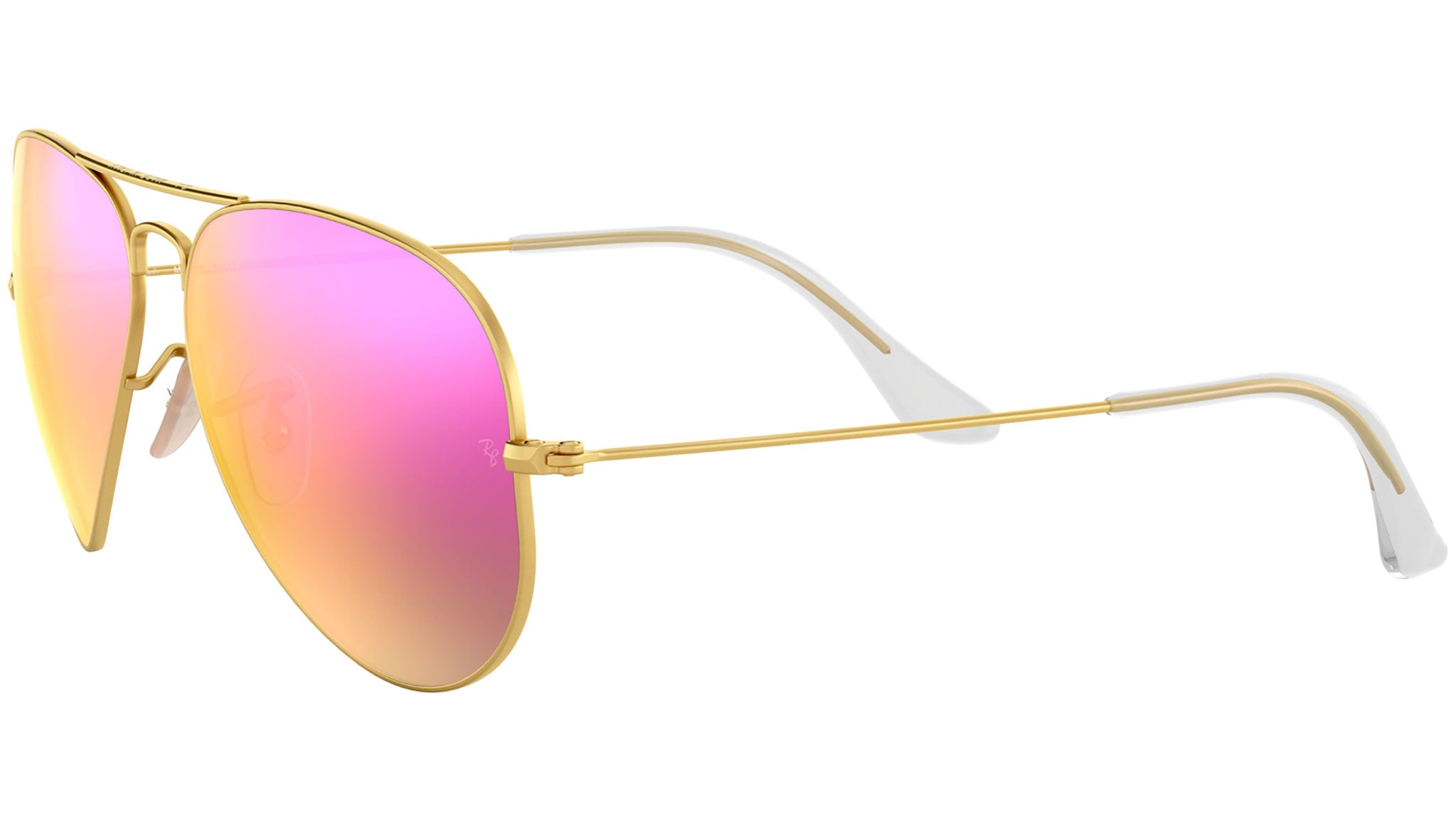 Pink Ray Ban Model 3025 Ray-Ban Aviator RB3025 112/1Q Gold Sunglasses