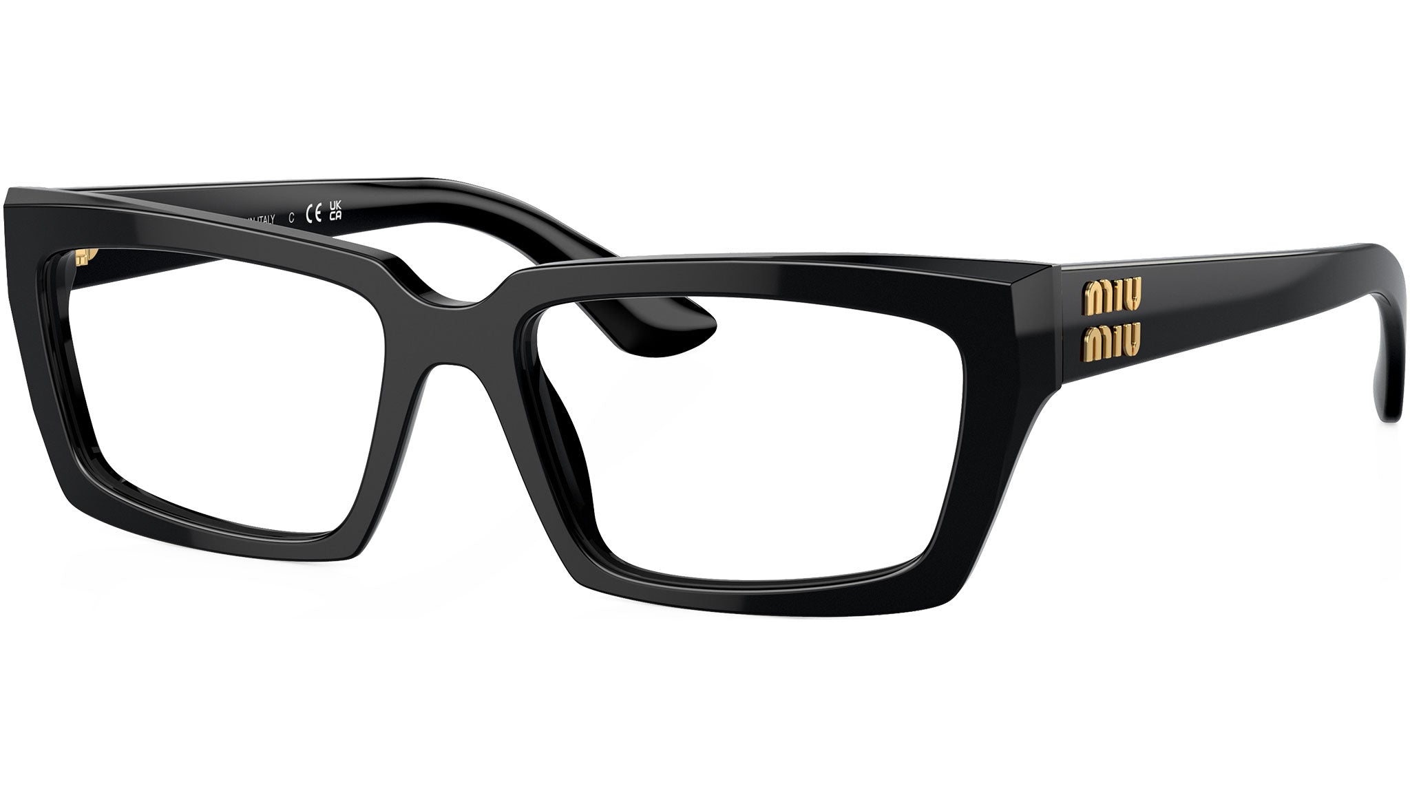 Miu Miu MU 04XV Optical Frame 1AB1O1 Black - eye-oo.com