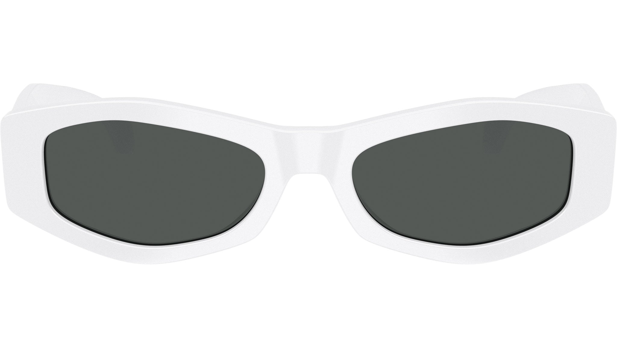 Versace VE4487 314/87 Sunglasses White Rectangle Frame, Grey Lenses Versace 4487 314/87 Sunglasses - US main image 3