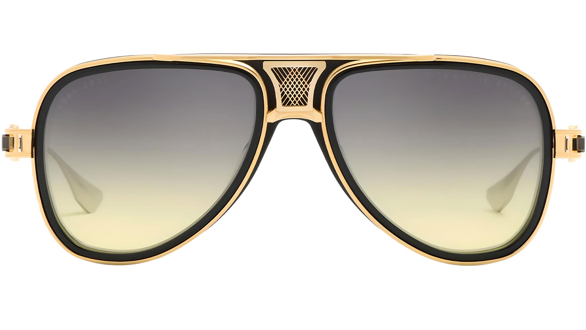 Dita Grand-Decade DTS460 01 Sunglasses Black Yellow Gold 