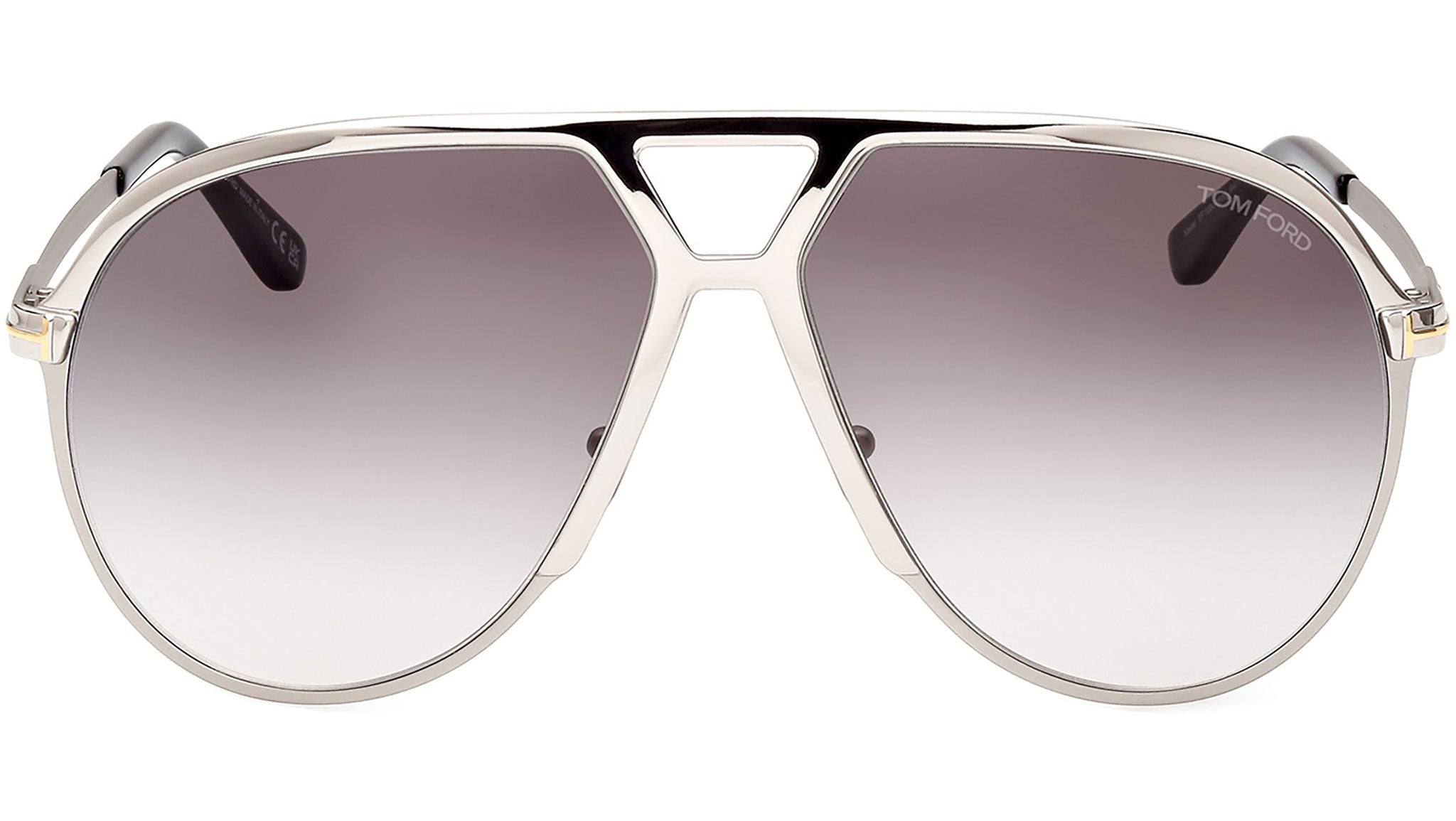 Tom Ford Xavier FT1060 Sunglasses 16B Shiny Silver - eye-oo.com
