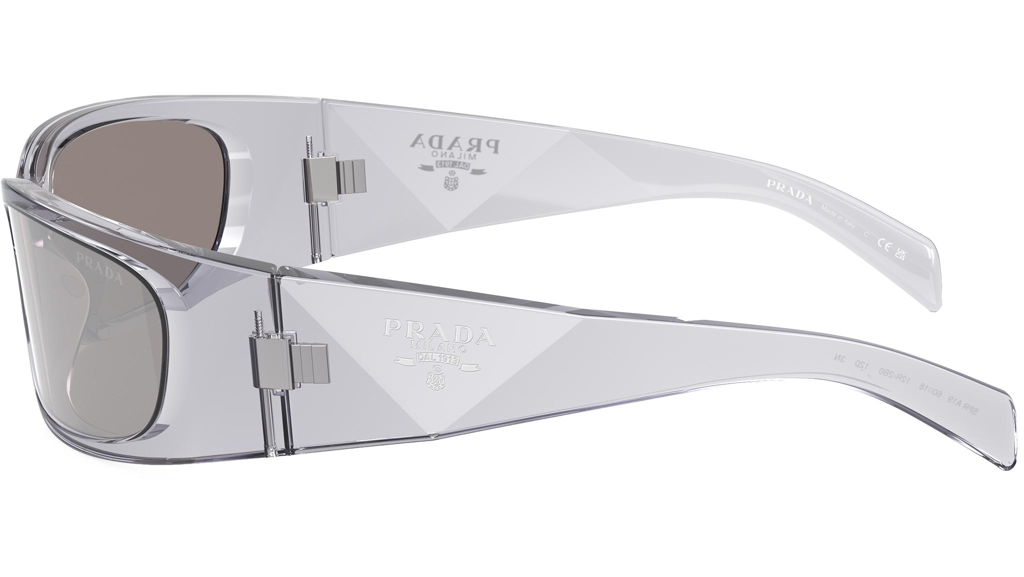 Prada PR A19S Sunglasses 12R2B0 Grey - Main Image