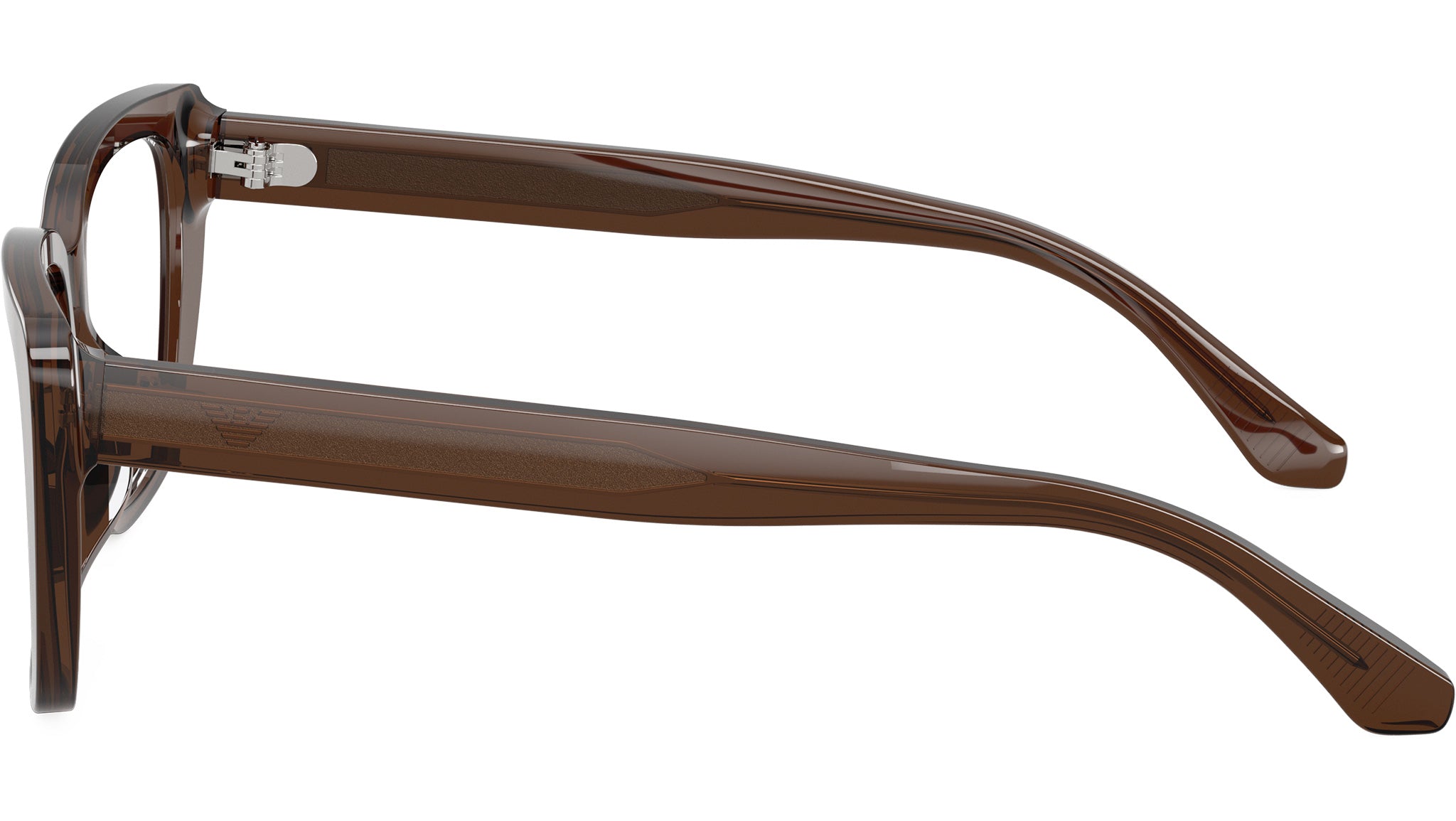 Emporio Armani EA3256U Glasses 6251 Shiny Transparent Brown  display picture 3