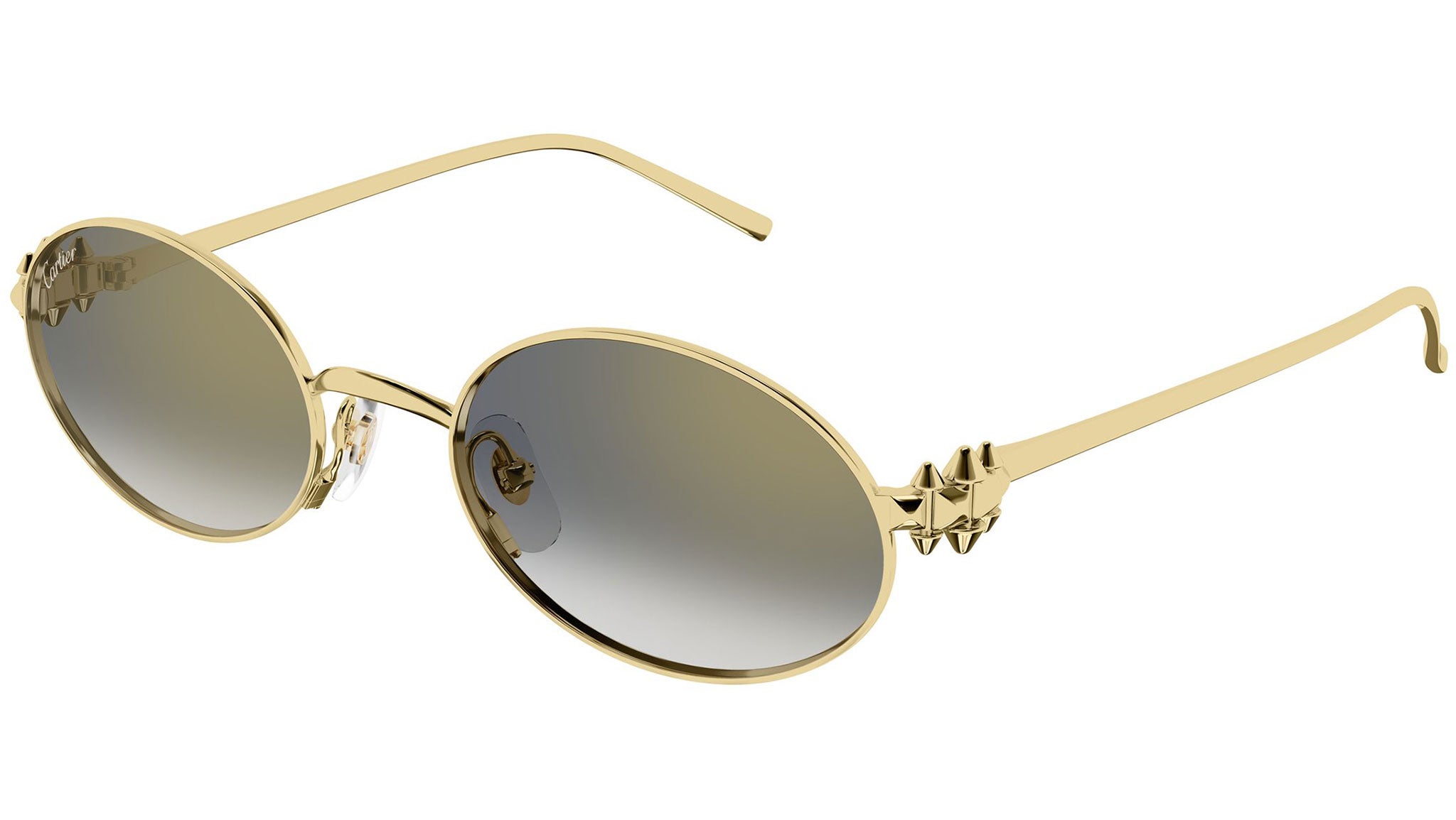 Cartier CT0644S Sunglasses 001 Gold Grey - eye-oo.com