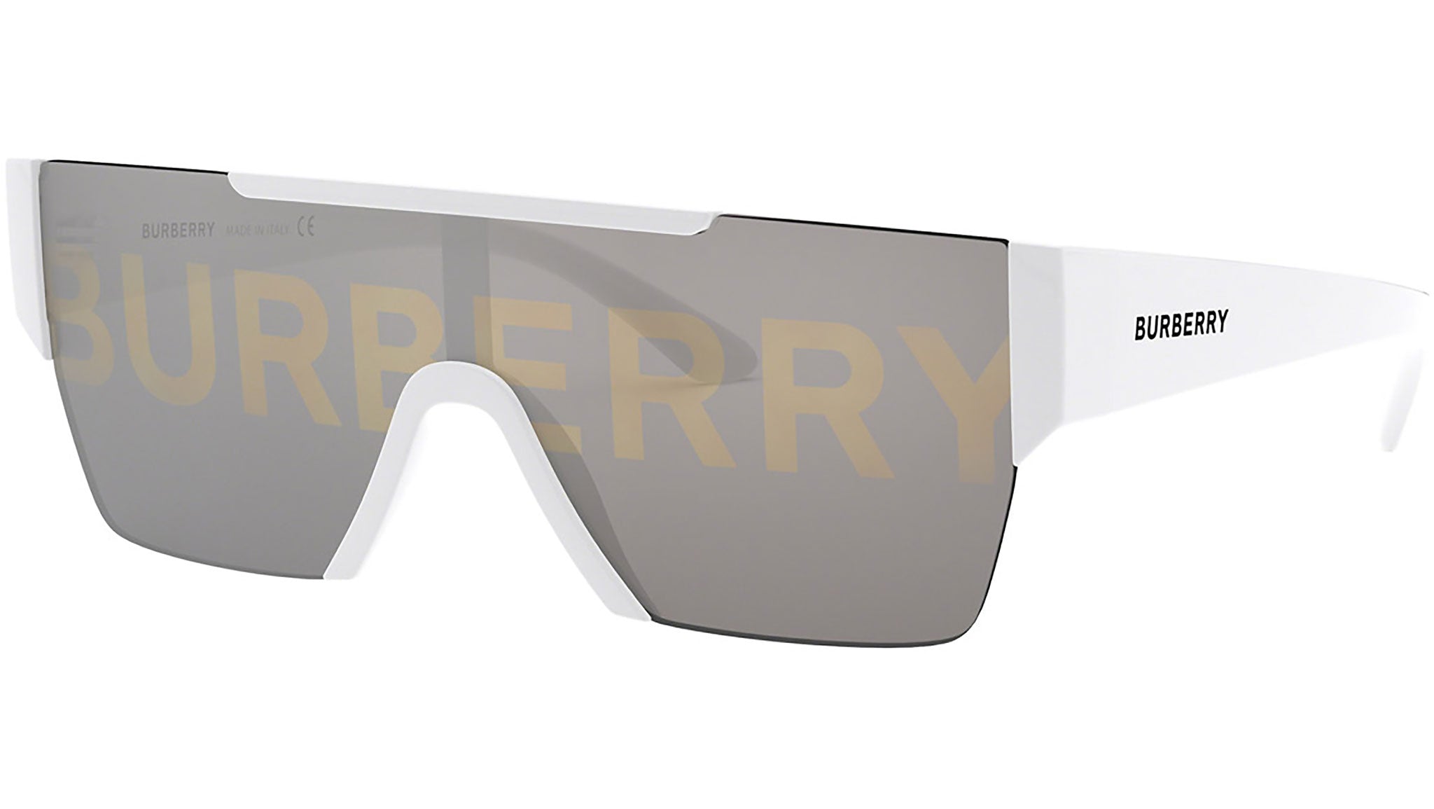 Burberry パーカWhite Burberry 0BE4291 Sunglasses 3007/H White - eye-oo.com