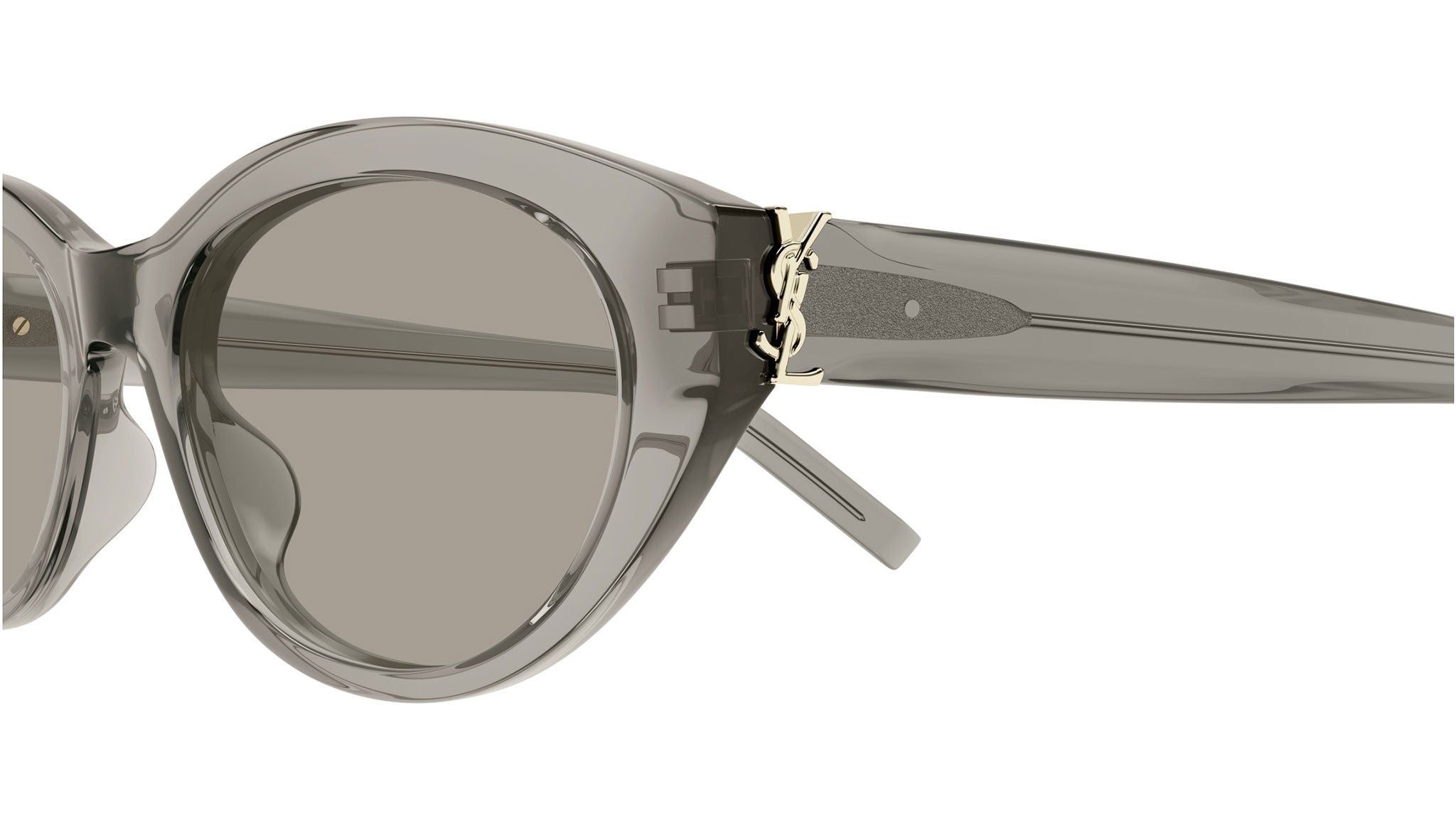 Saint Laurent SL M148 004 Oval Sunglasses Taupe