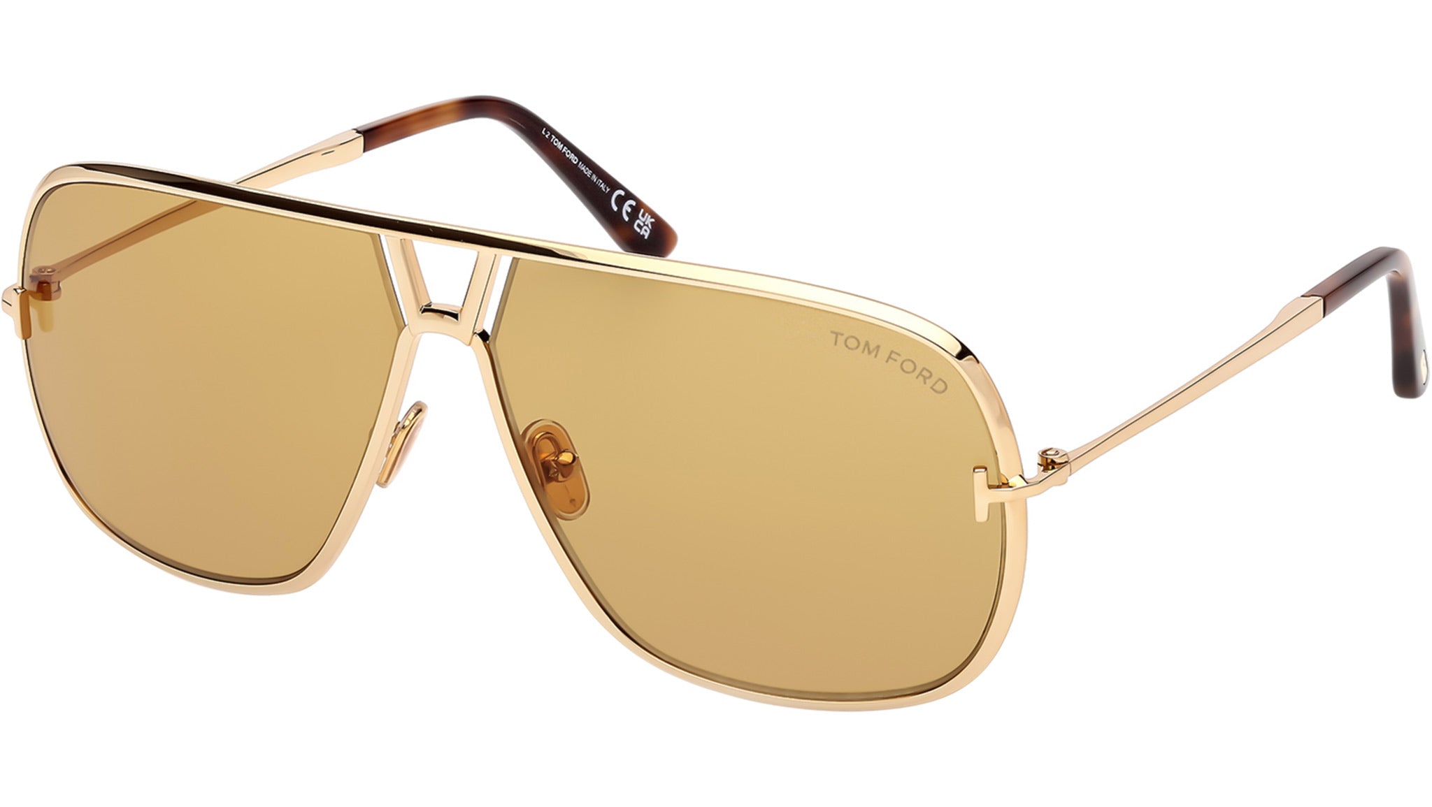 Tom Ford Stavros Sunglasses FT1204 30E Shiny Deep Gold - eye-oo.com