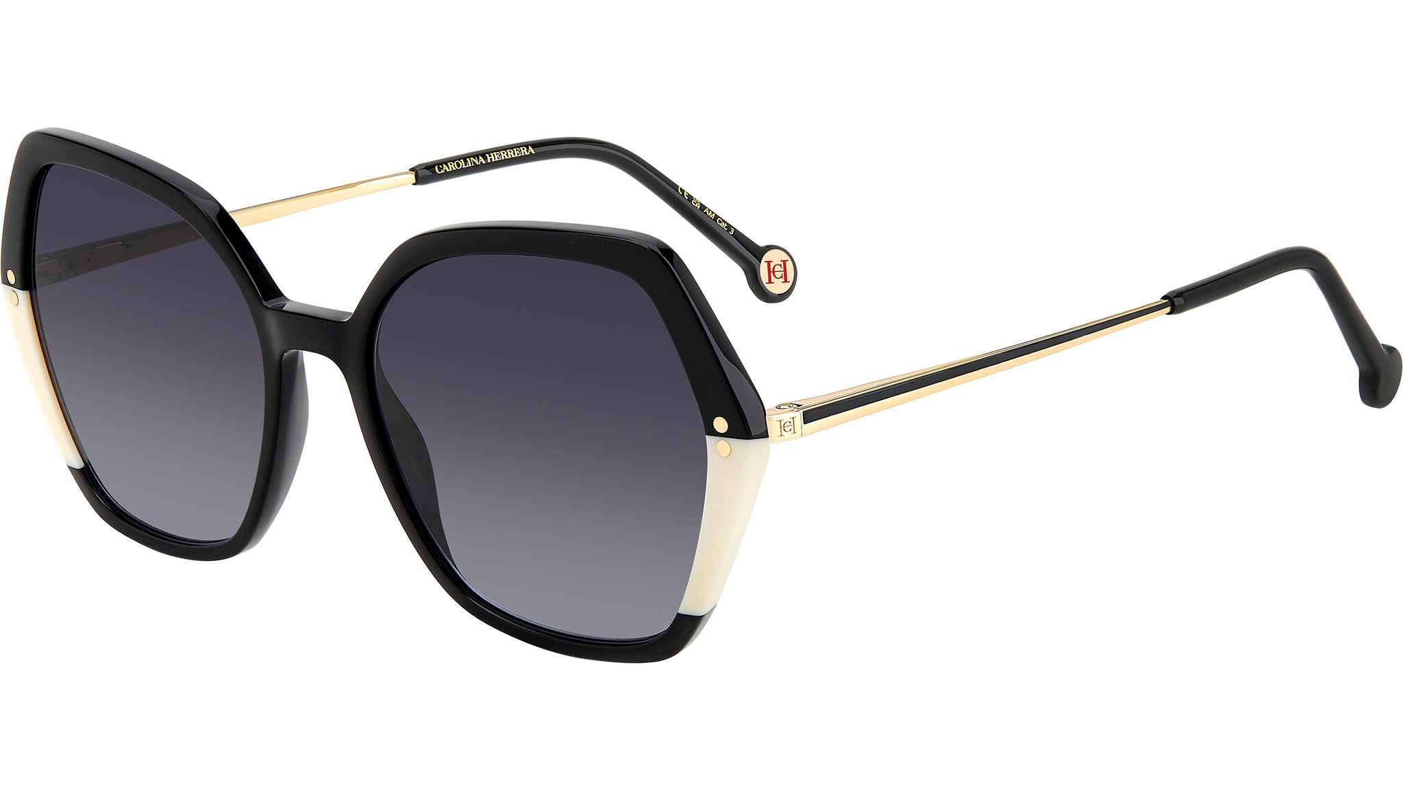 NWT Carolina Herrera HER0147-80S-54 080S Blck 54mm Eyeglasses Carolina Herrera HER 0137/S 80S Sunglasses Black White - eye  main image 3