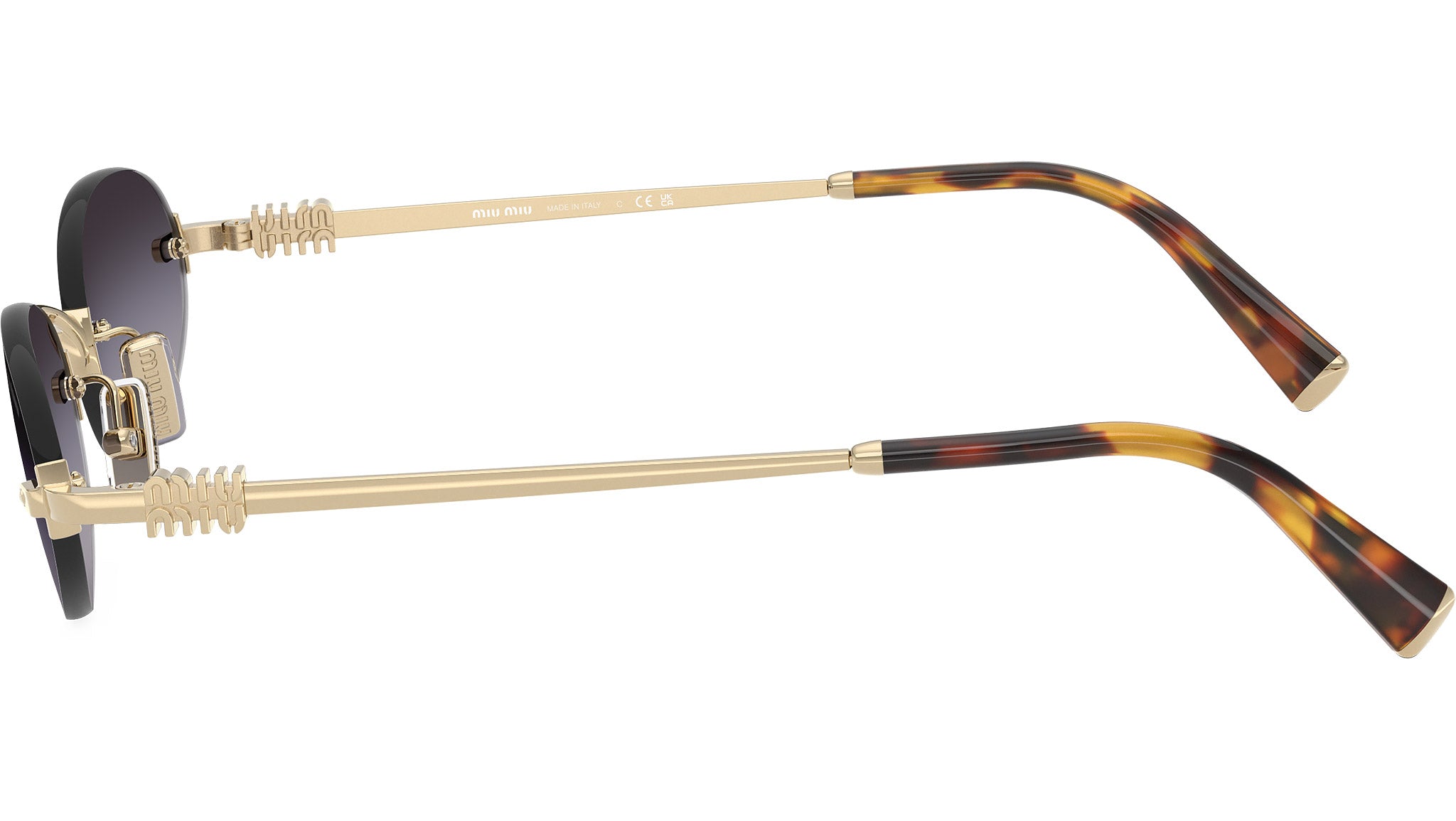 Miu Miu MUA54S Sunglasses ZVN5D1 Pale Gold - eye-oo.com