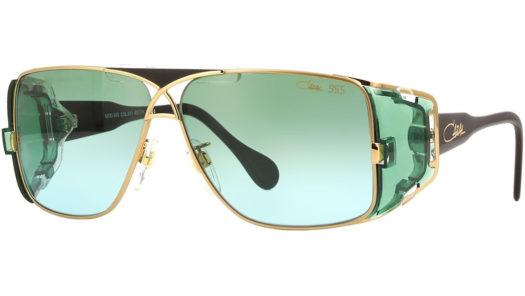 Cazal Model 955 011 Sunglasses Shiny Gold With Black - eye-oo.com