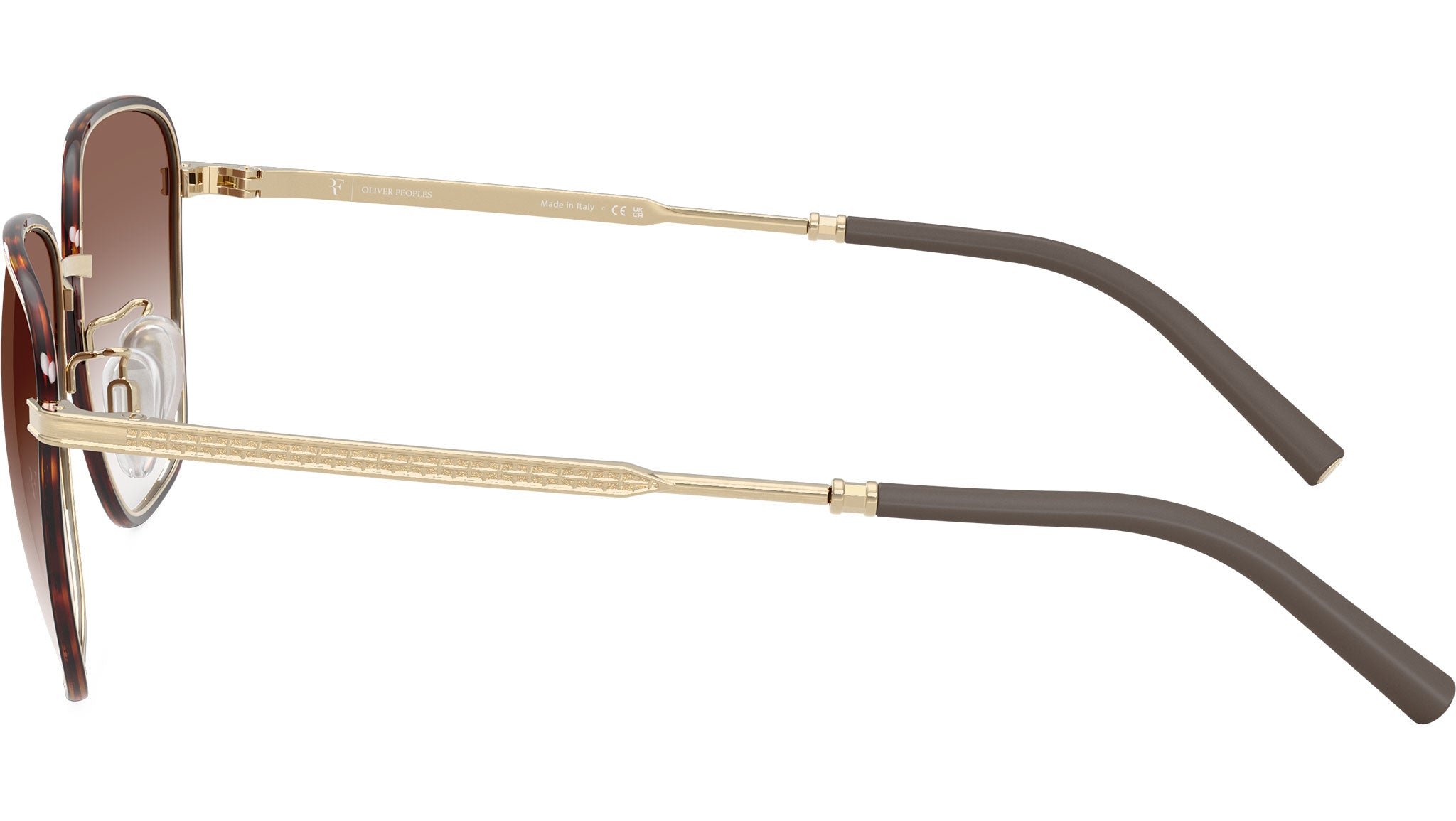 Oliver Peoples R-18 Sunglasses OV1378S 524513 Brushed Gold - eye