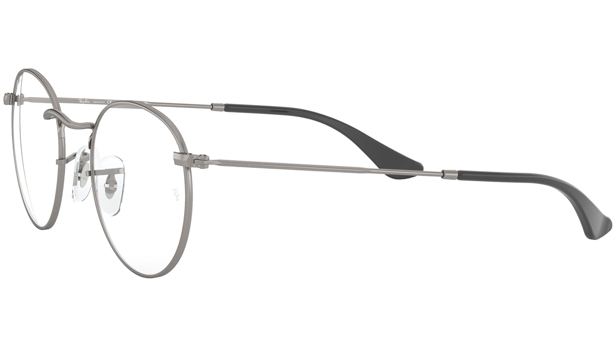 Ray Ban round lグレー RB3447v RB3447V Ray-Ban Glasses 2620 Gunmetal - eye-oo.com