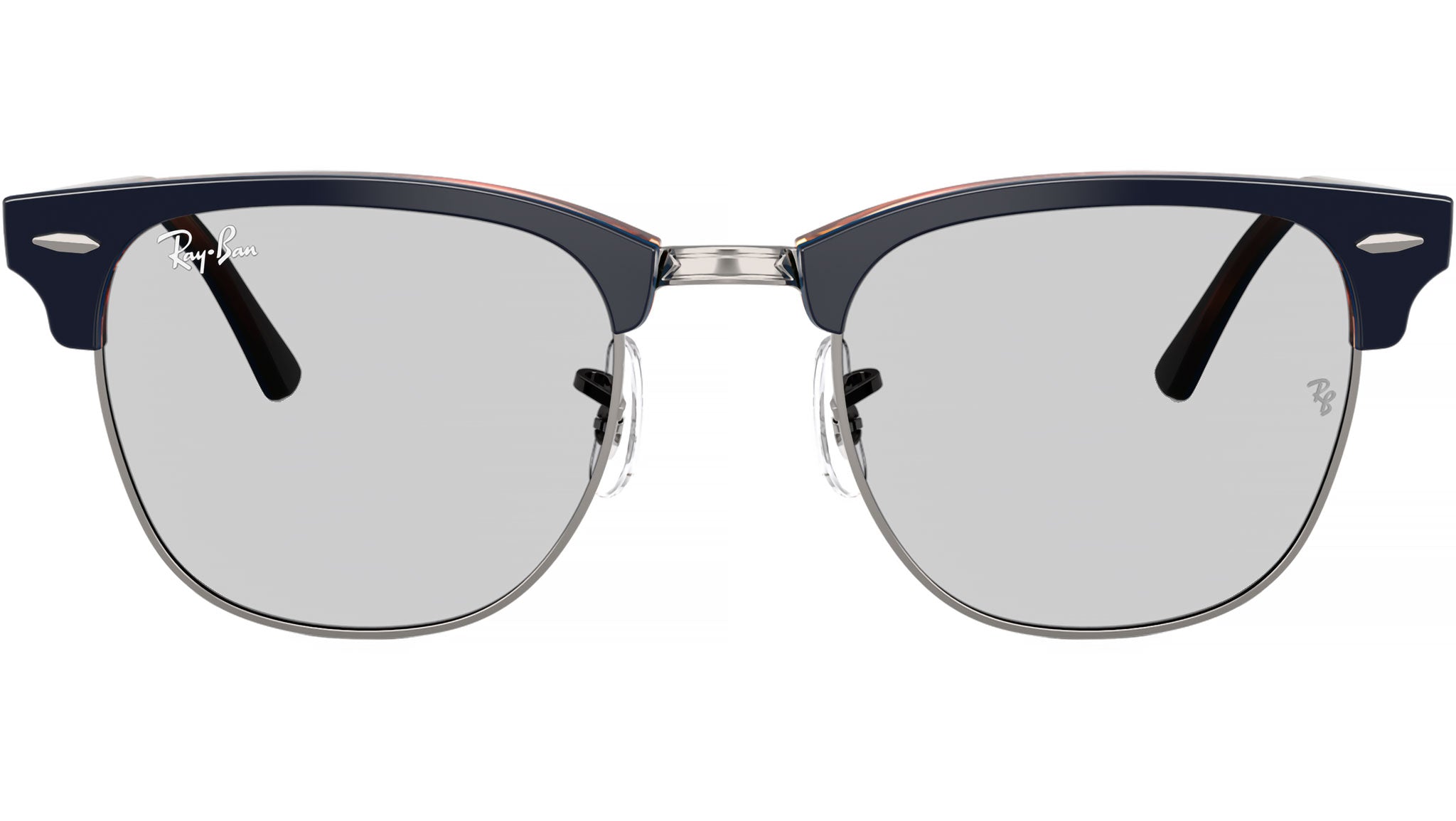 Ray-Ban Clubmaster RB3016 Sunglasses 1278B1 Gunmetal Blue - eye-oo.com