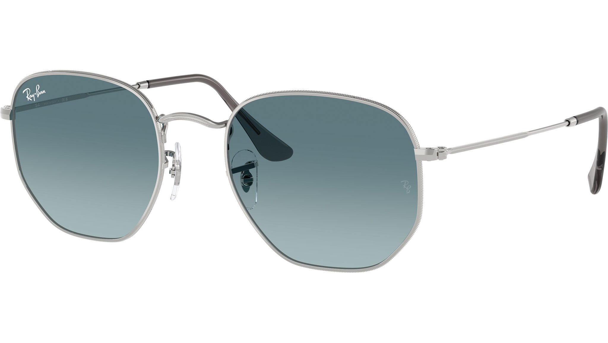 Ray-Ban Hexagonal RB3548N Sunglasses 003/3M Silver