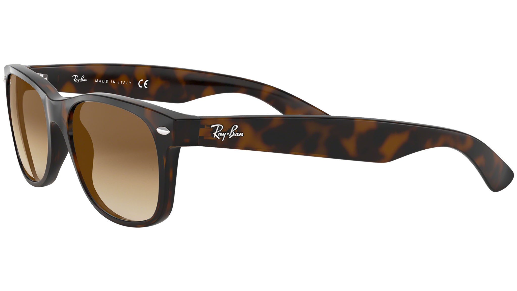 Ray-Ban New Wayfarer RB2132 710/51 Tortoise Sunglasses - eye  display picture 3