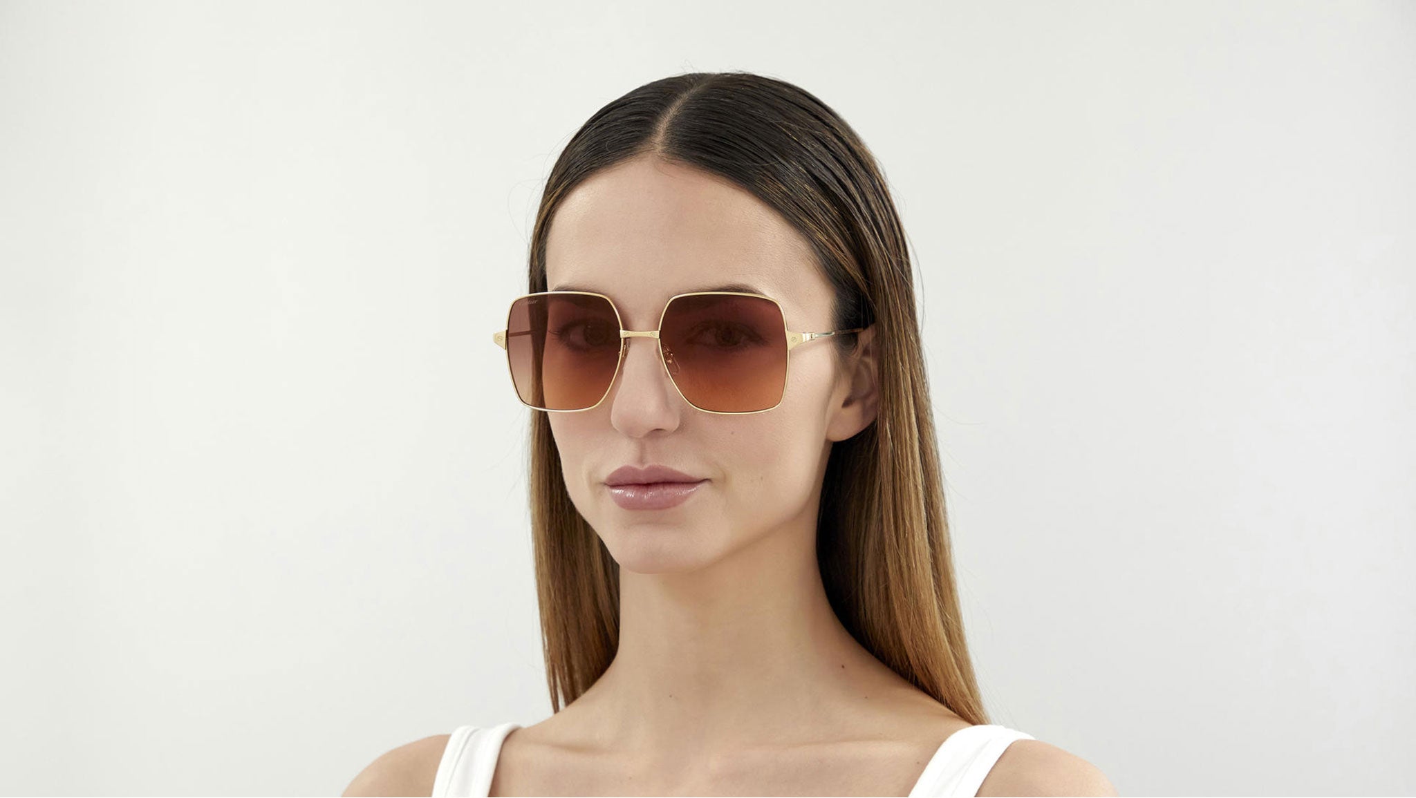 Cartier CT0297S 003 Shiny Gold Sunglasses - eye-oo.com