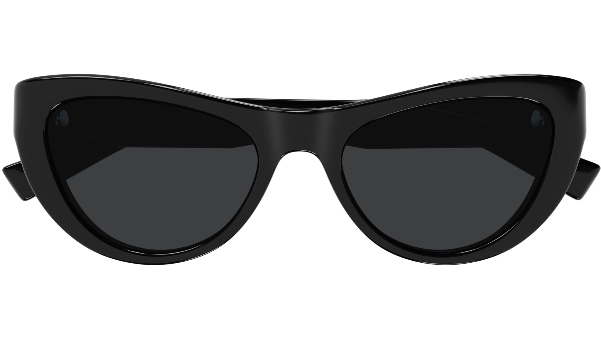NEW Saint Laurent SL676 Cat Eye Sunglasses in Black Saint Laurent Sleek Logo Plastic Cat-Eye Sunglasses | Neiman  main image 2