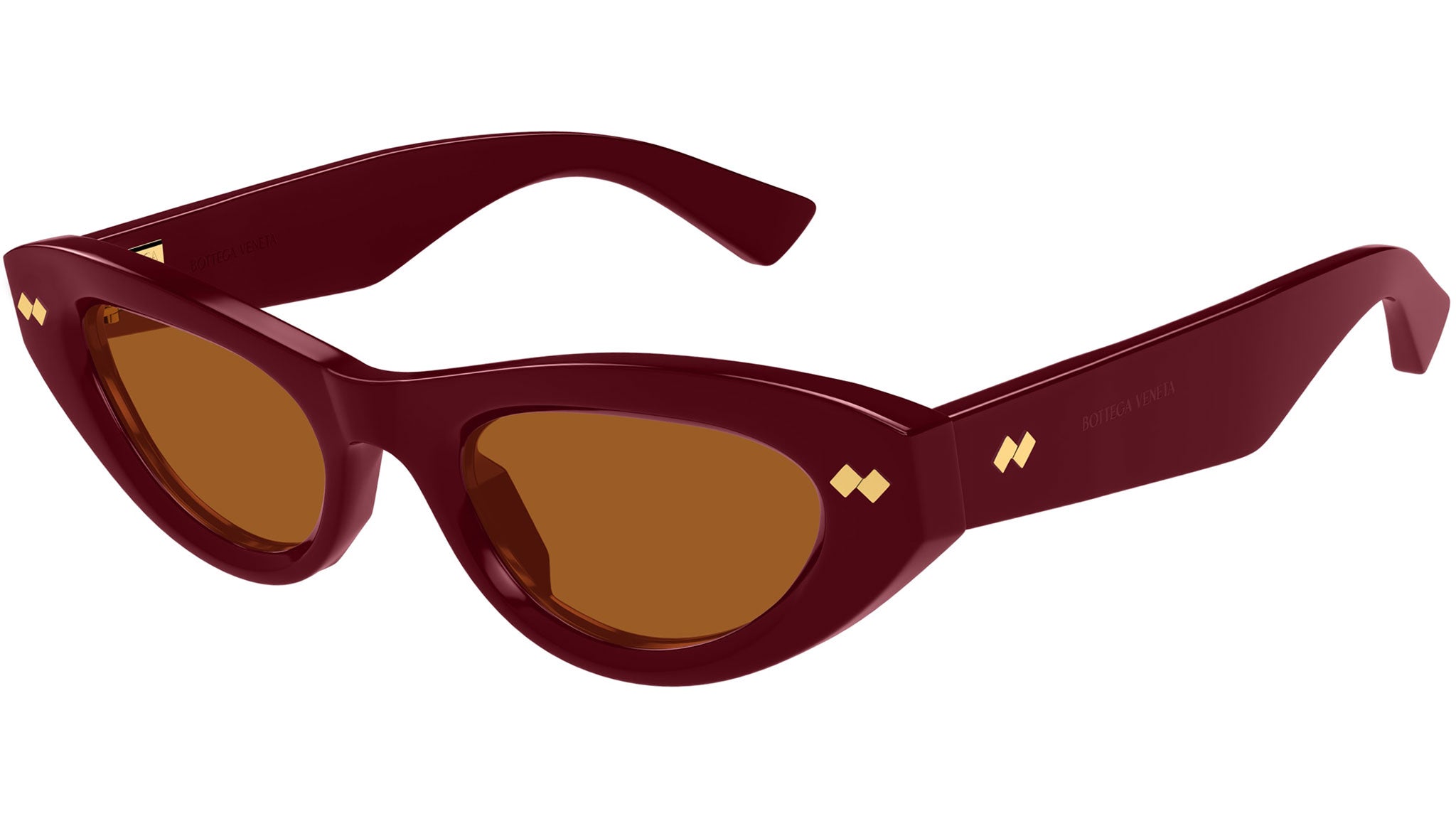 BV1350S Bottega Veneta Cat Eye Sunglasses 005 Shiny Burgundy - eye