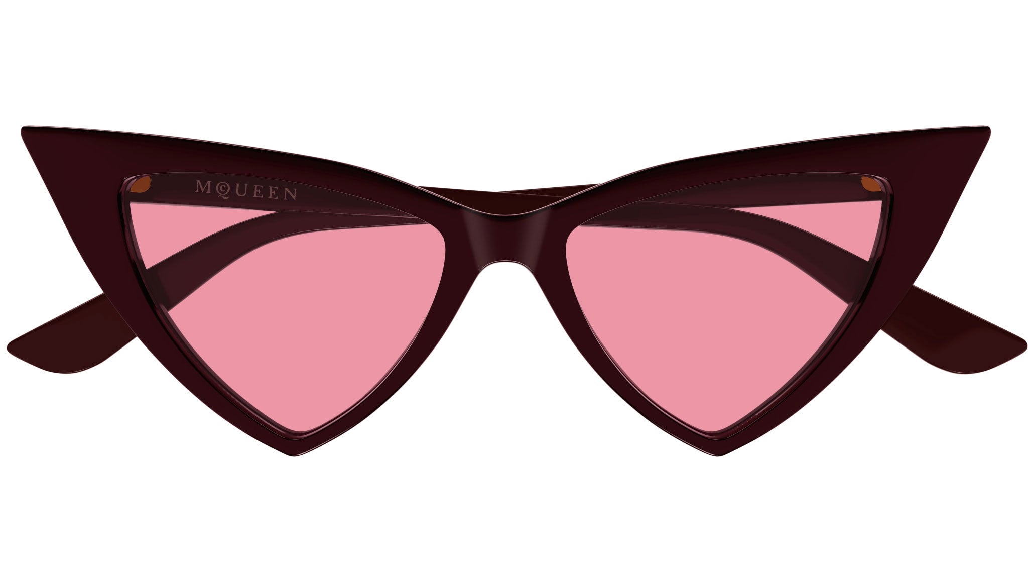 ALEXANDER MCQUEEN Red Acetate Frame Cat-Eye Sunglasses - 4147 Alexander McQueen AM0469S Sunglasses | Select Eyewear main image 3