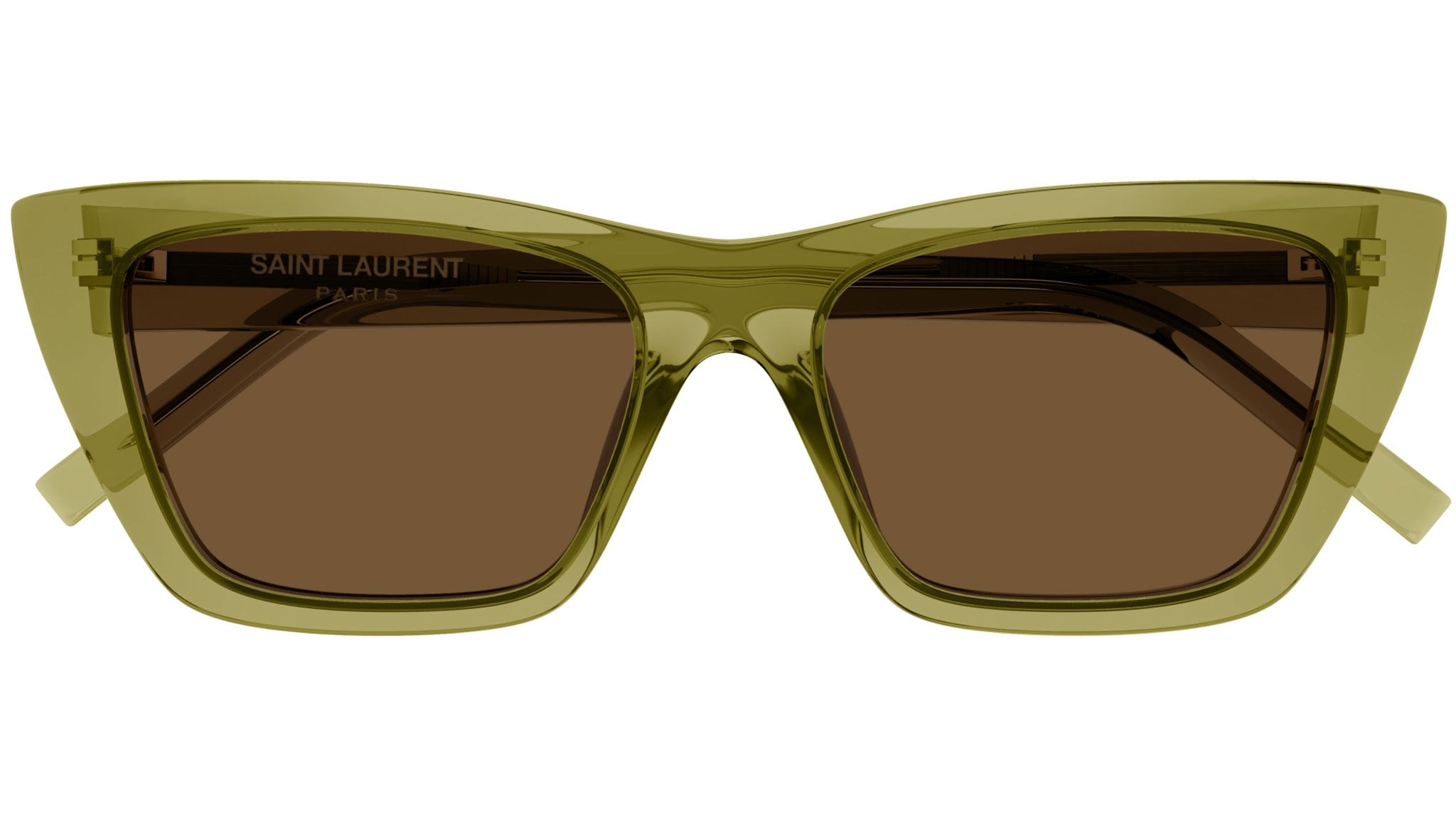 SL 276 MICA Saint Laurent Sunglasses 059 Shiny Green - eye-oo.com