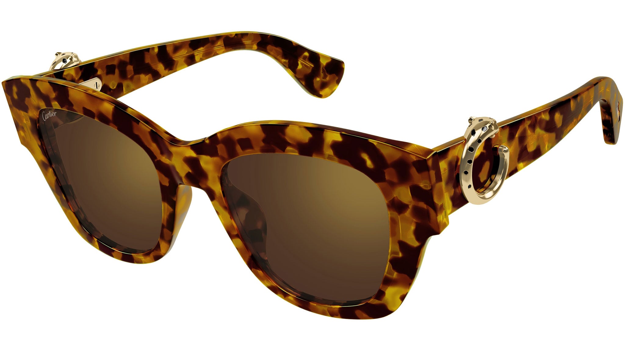 Cartier CT0547S 005 Sunglasses Brown Havana Brown - eye-oo.com display picture 1