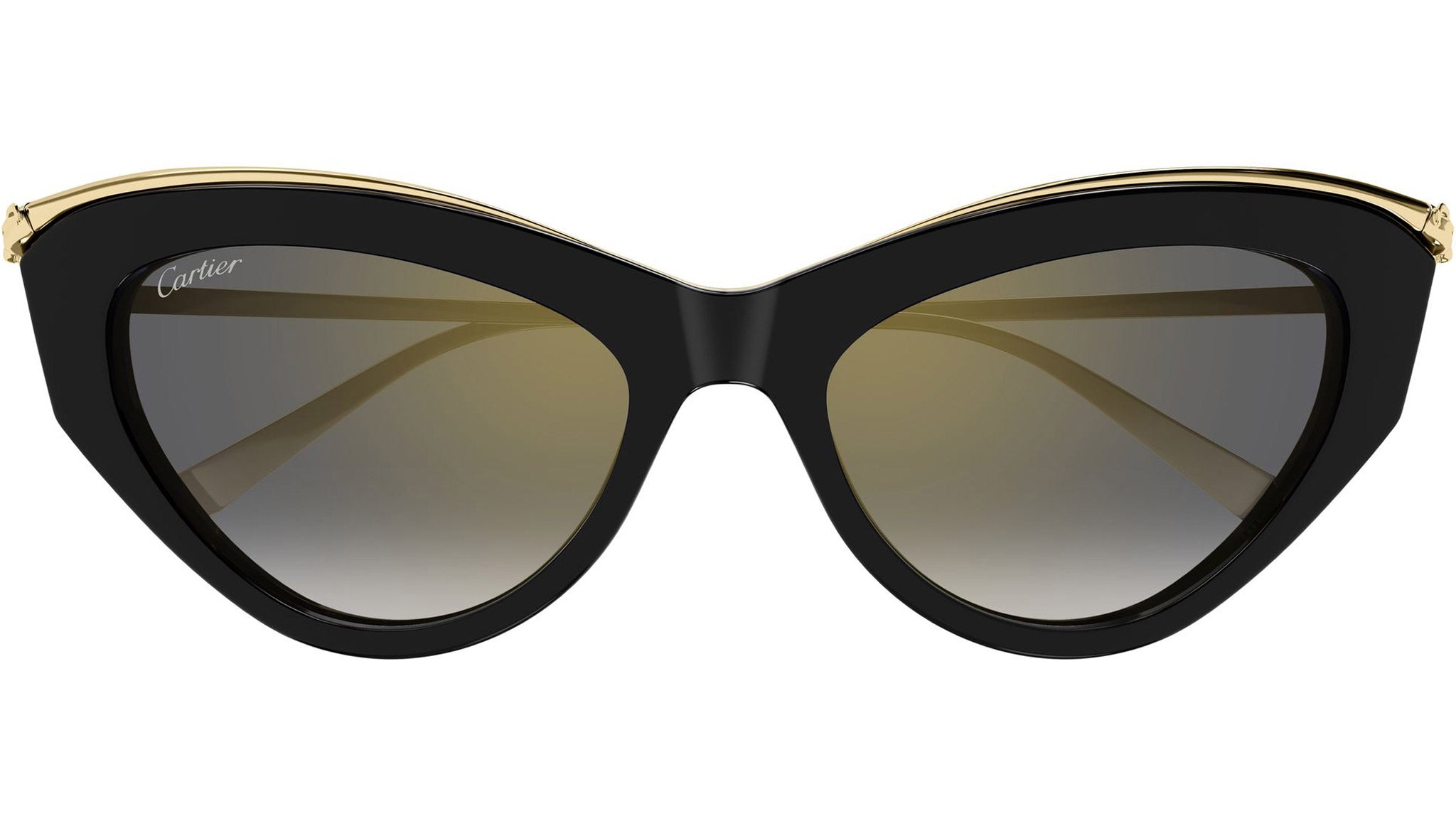 Cartier CT0596S Sunglasses 001 Gold Black - eye-oo.com