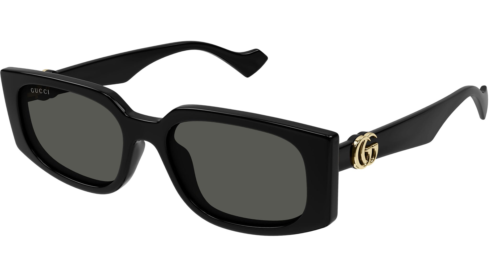 GUCCI GG1534S 001 サングラス ブラック 試着のみ 美品 Gucci GG1534S 001 Black Grey Rectangular Sunglasses - eye-oo.com