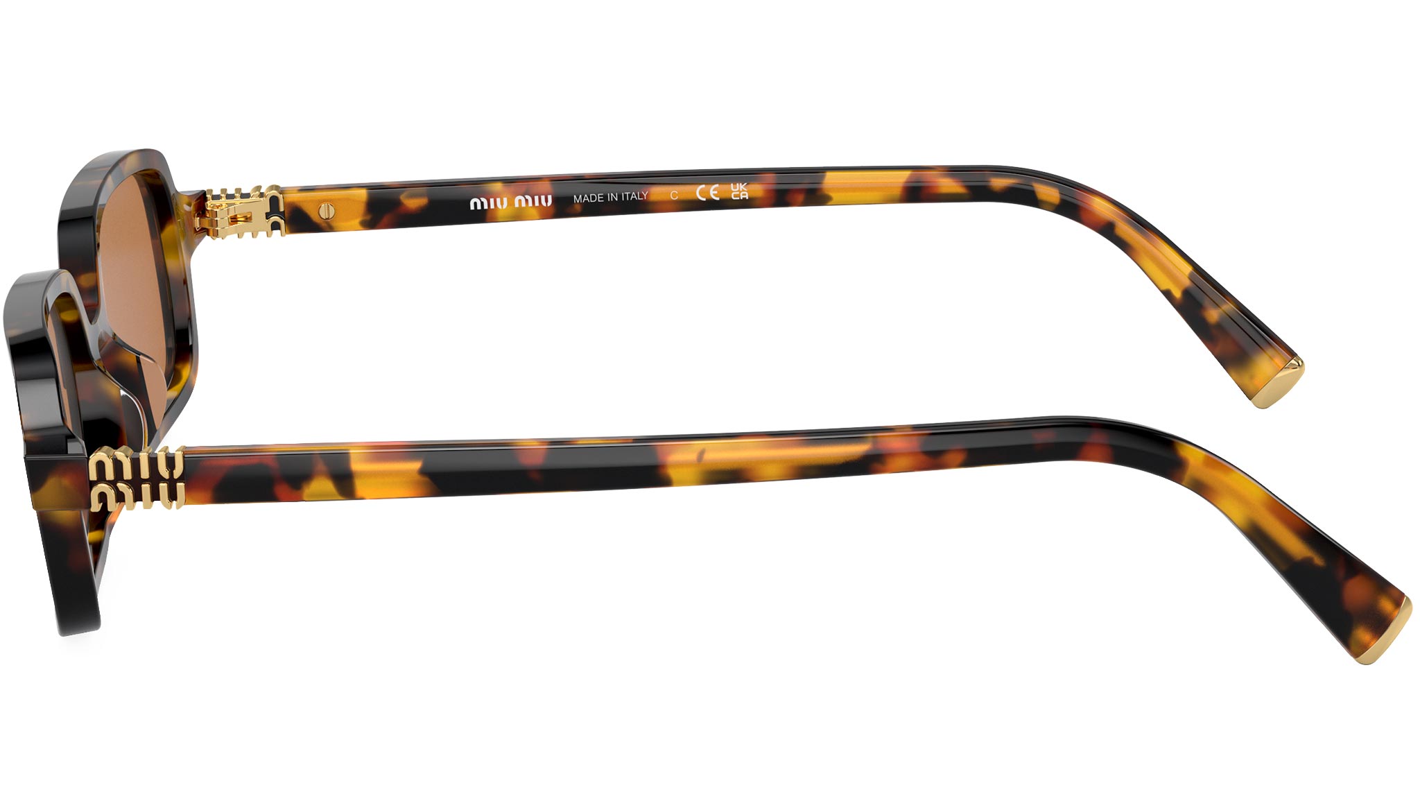 Miu Miu 0MU 11ZS Sunglasses VAU2Z1 Yellow - eye-oo.com