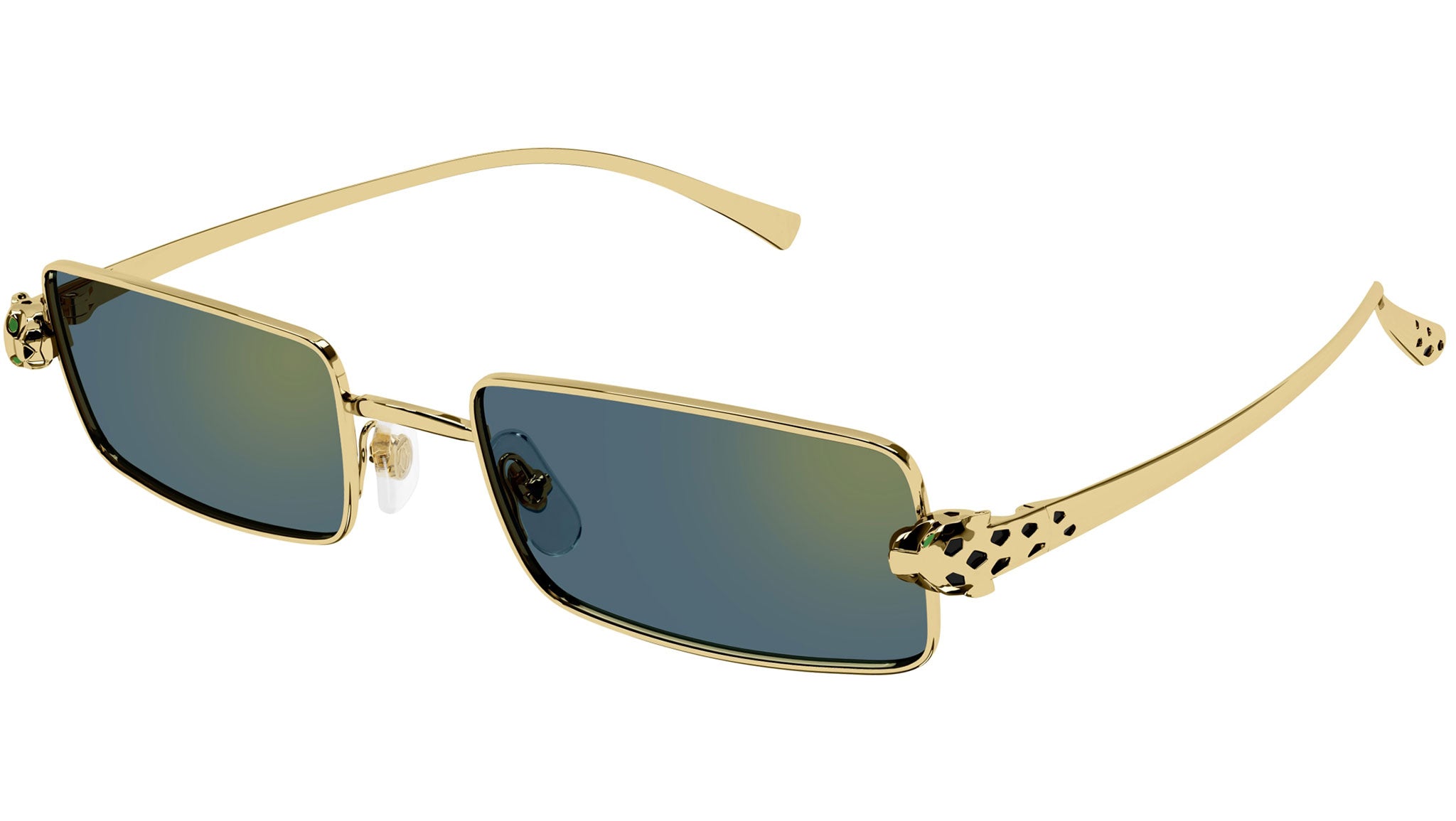 Panthère de Cartier Sunglasses CT0473S 003 Gold Green - eye-oo.com