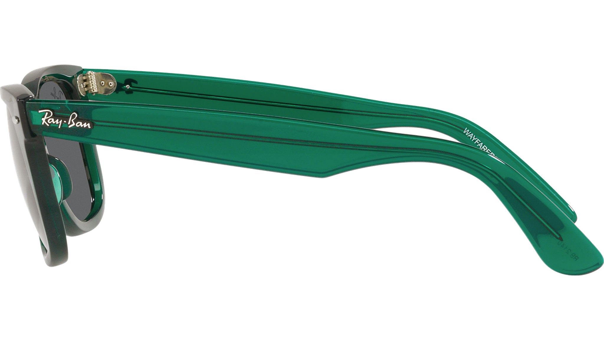 ジ*ン様 Ray-Ban WAYFARERグリーンレンズ Ray-Ban Wayfarer RB2140 6615B1 Green Sunglasses - eye-oo.com