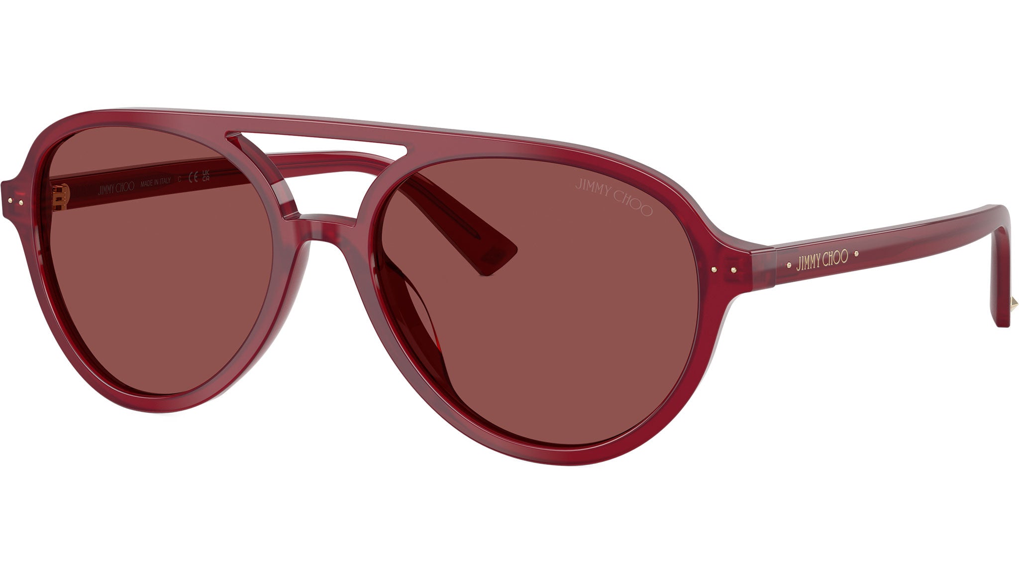 JC5055U Jimmy Choo Sunglasses 508175 Opaline Cranberry - eye-oo.com