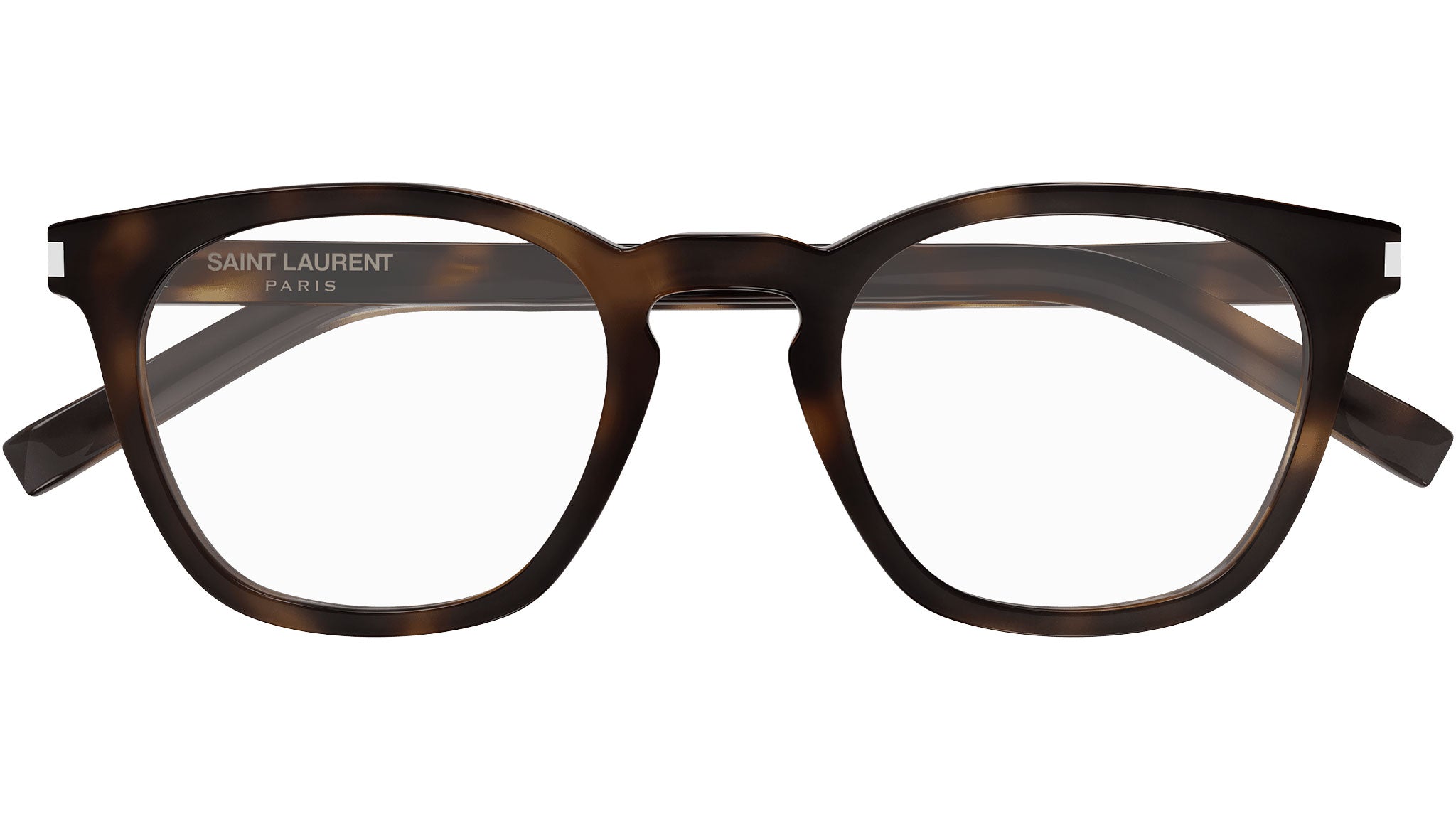 Saint Laurent SL286 SLIM 002 Eyeglasses Havana 50mm Square Frame Saint Laurent - SL 92, Geometric, metal, women, DARK HAVANA  main image 4