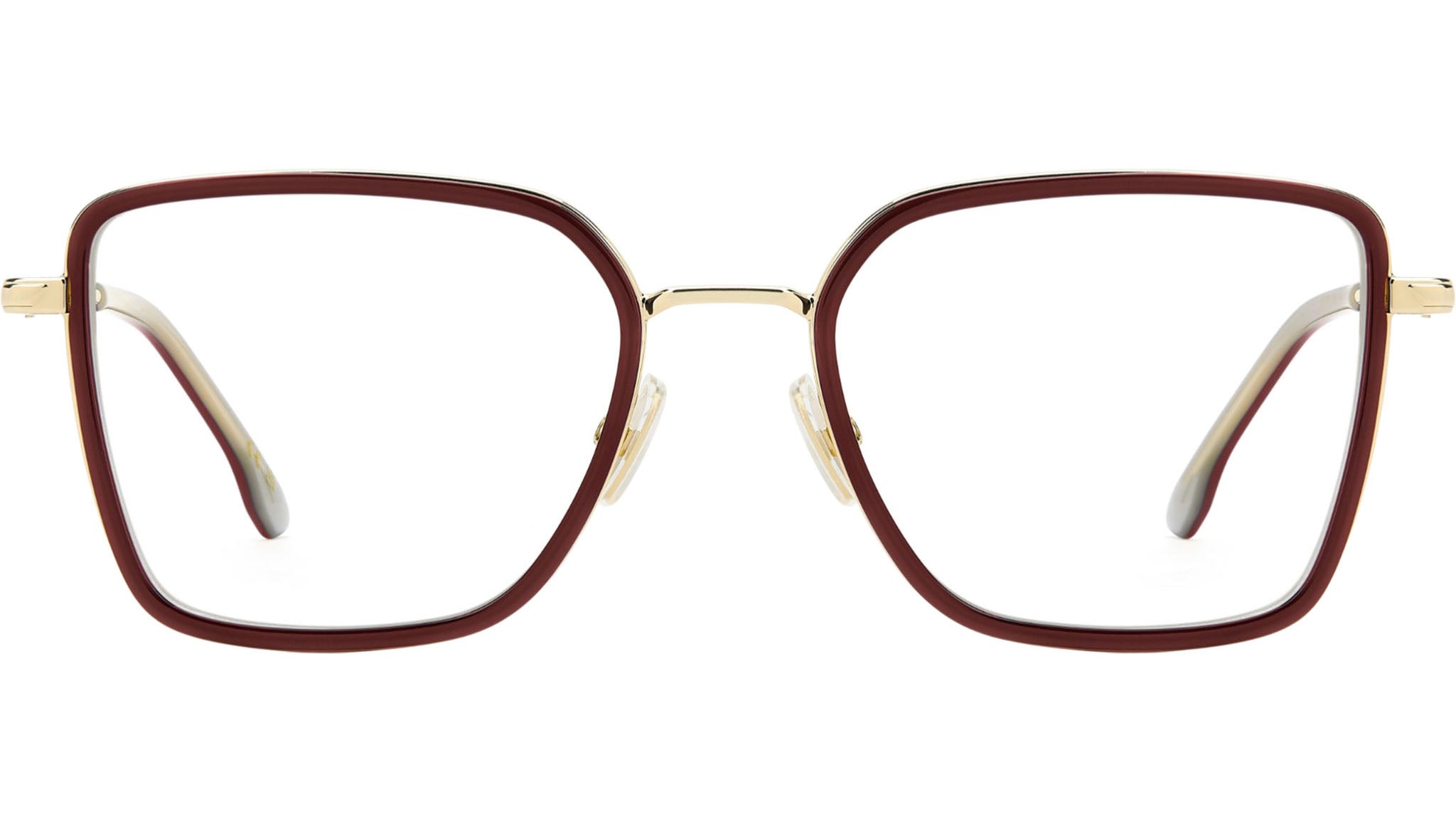 Victoria Beckham VB 1006 NOA Optical Frame Gold Burgundy - eye-oo.com