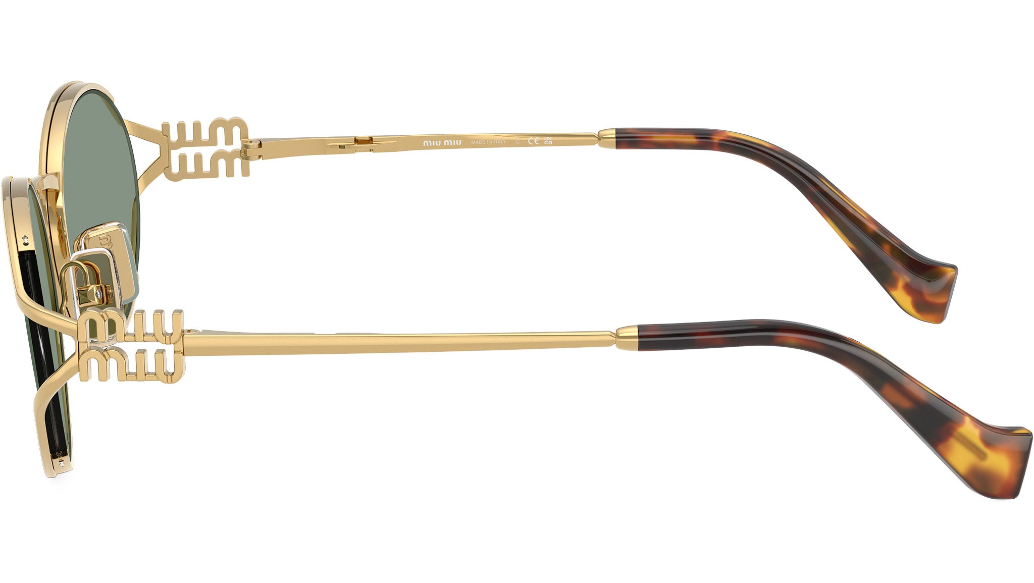 Miu Miu MU52YS Sunglasses 5AK04M Gold - eye-oo.com