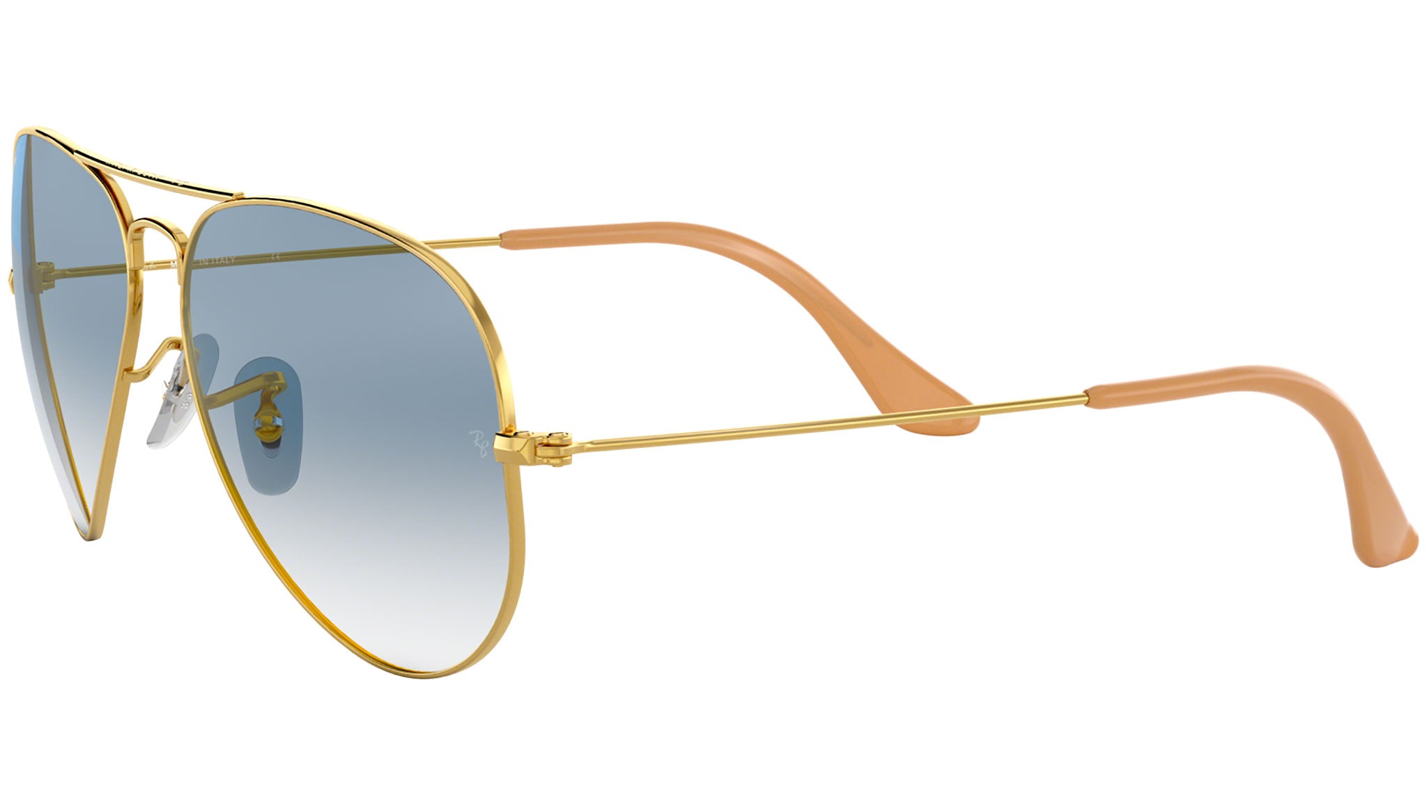 Ray-Ban Aviator Sunglasses RB3025 Blue Gradient Crystal Lens Gold Frame UNISEX! Ray-Ban Aviator Polarized Sunglasses - RB3025 112/4L 58 main image 4