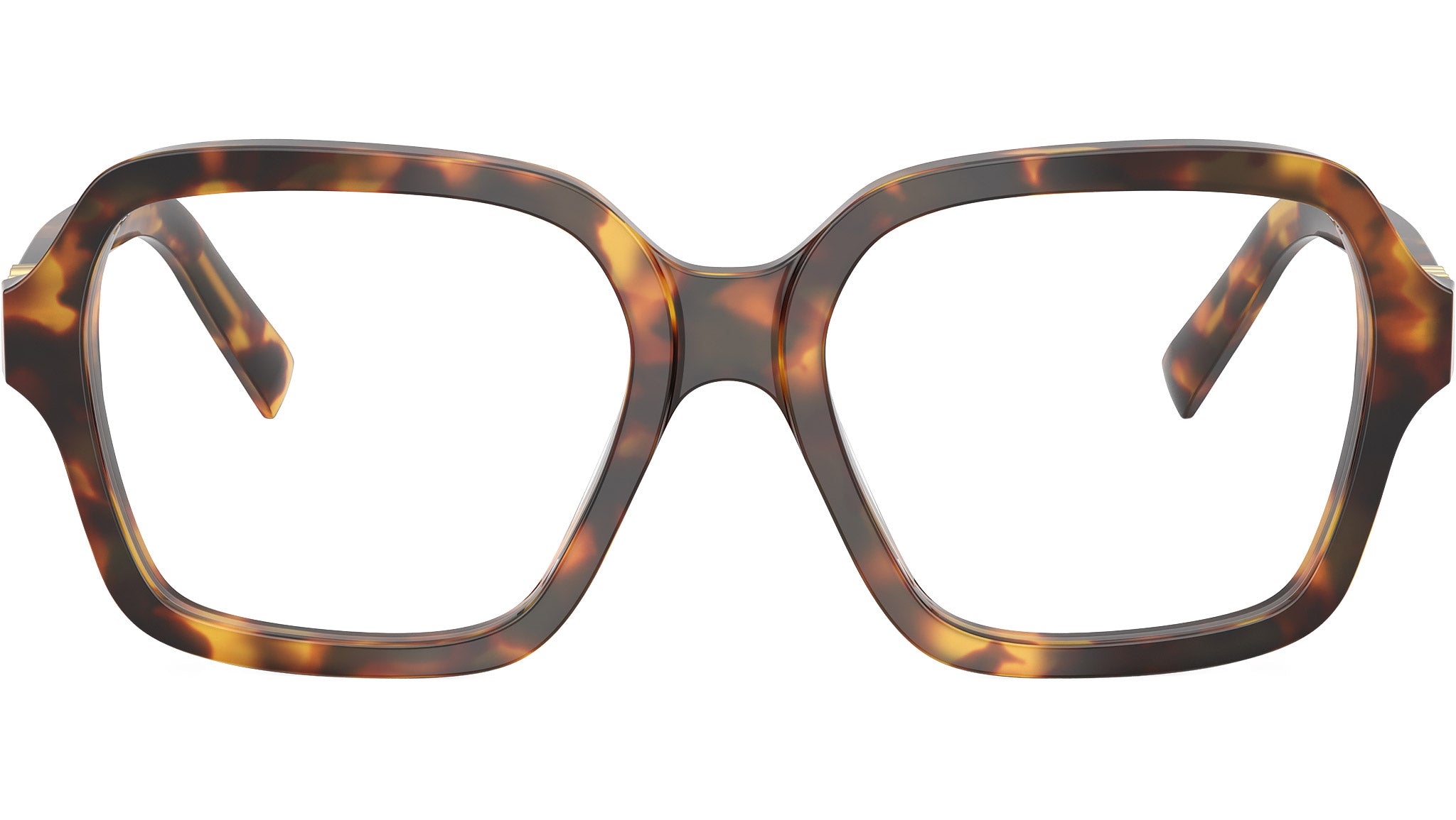 Miu Miu MU03YV Glasses 14L1O1 Havana Honey - eye-oo.com