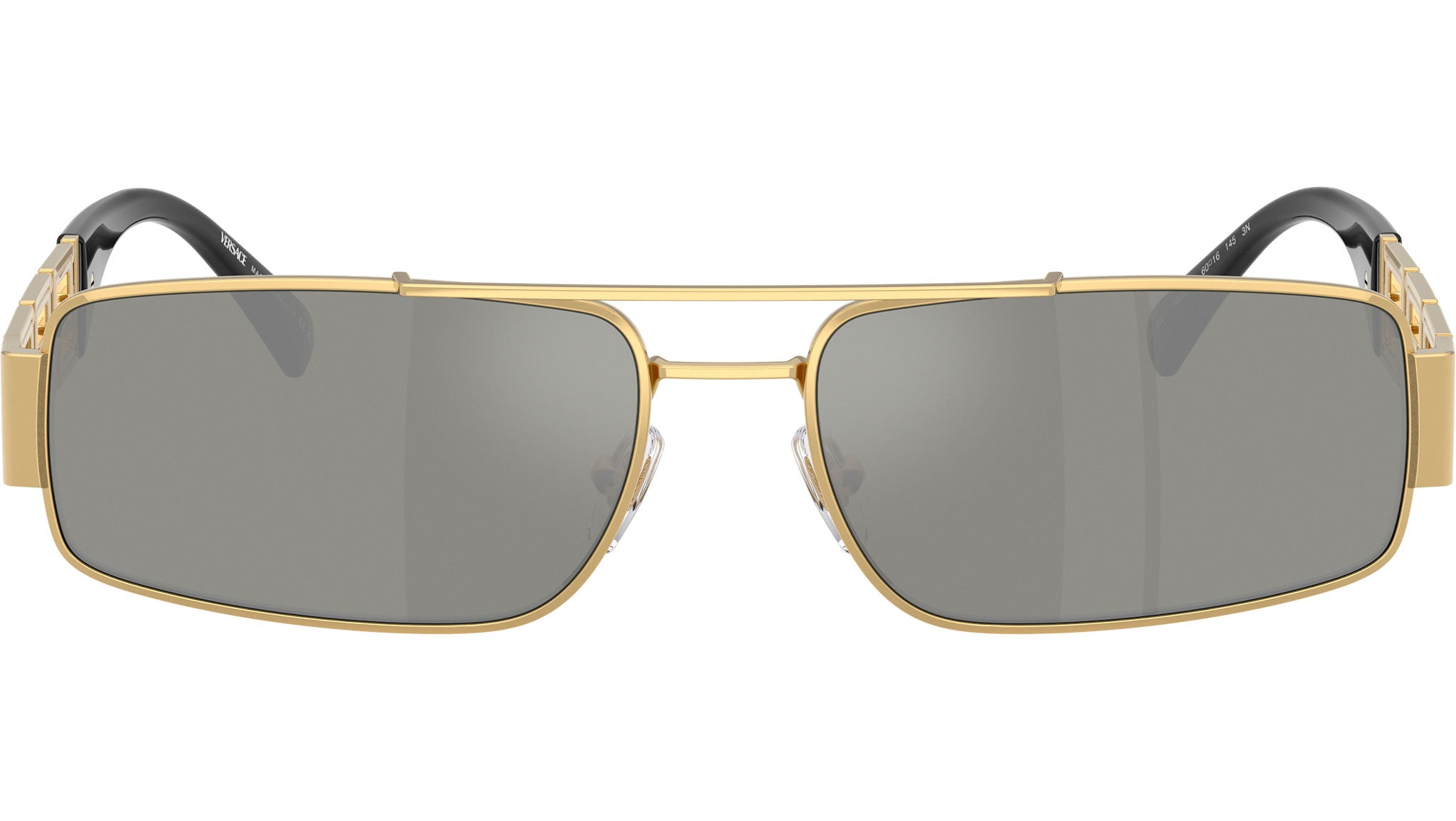 Versace Gold and Black Sunglasses with Gradient Lenses Versace Shield Sunglasses Black with Gradient Lenses main image 3