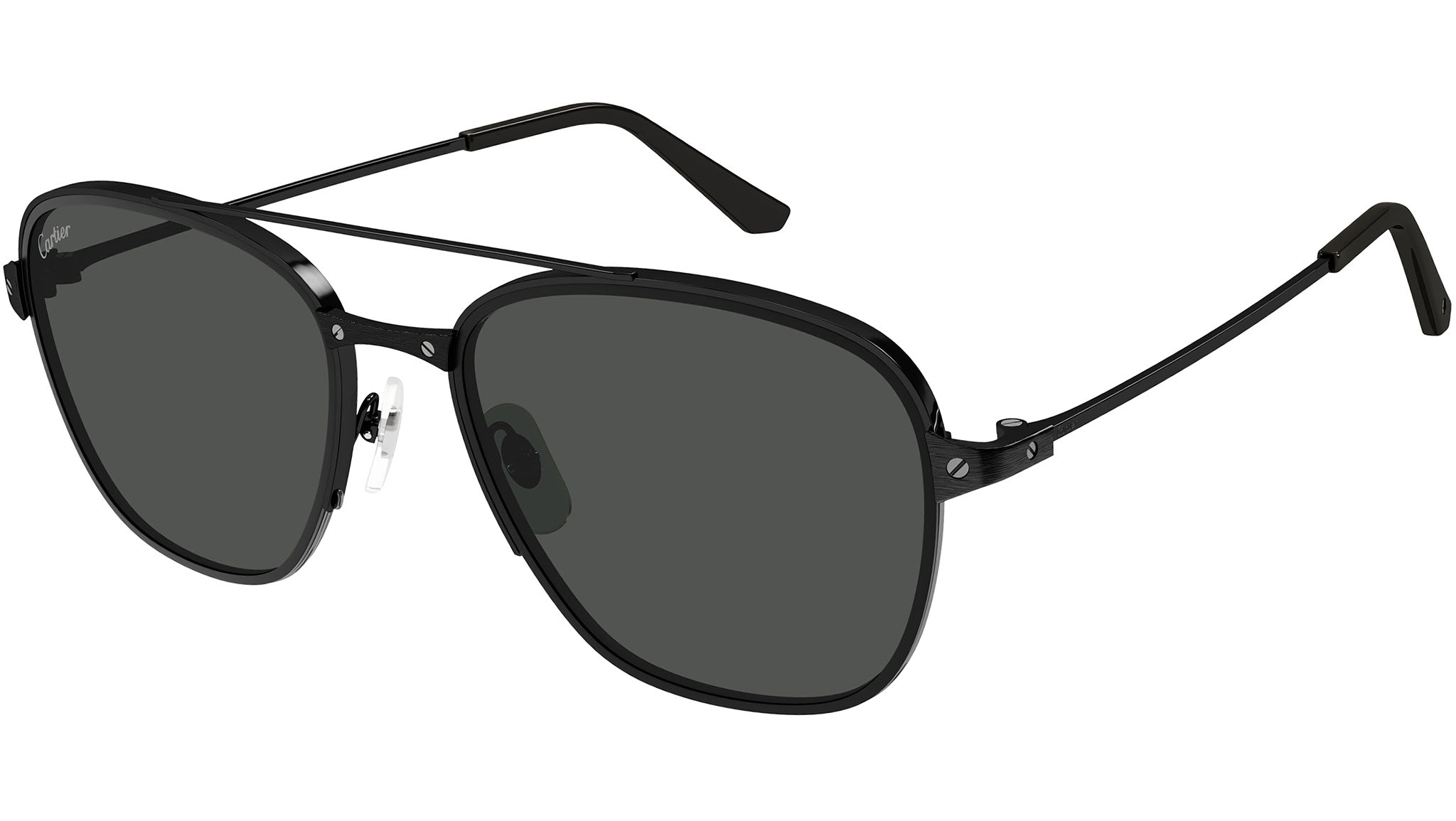 Cartier CT0326S 005 Black Grey Sunglasses - eye-oo.com