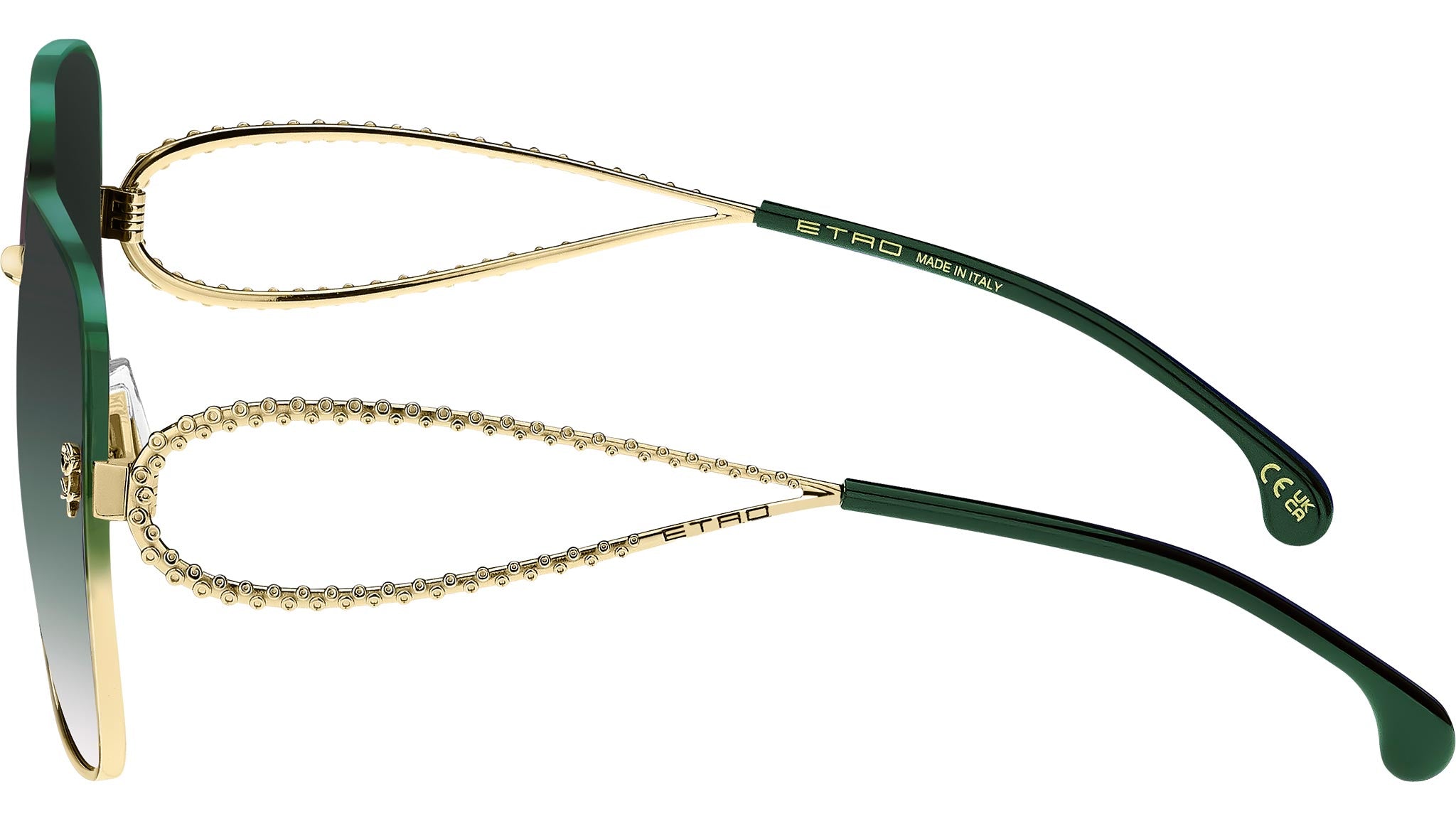Etro エトロ サングラス ETRO0070/S-PEFIB Gold Etro 0070/S PEF IB Sunglasses Gold Green - eye-oo.com