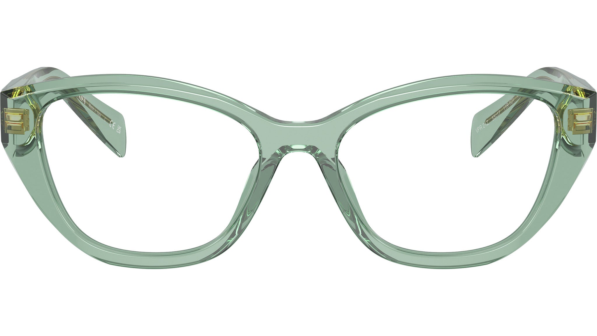 Prada PR 21ZV Eyeglasses 11R1O1 Sage - eye-oo.com