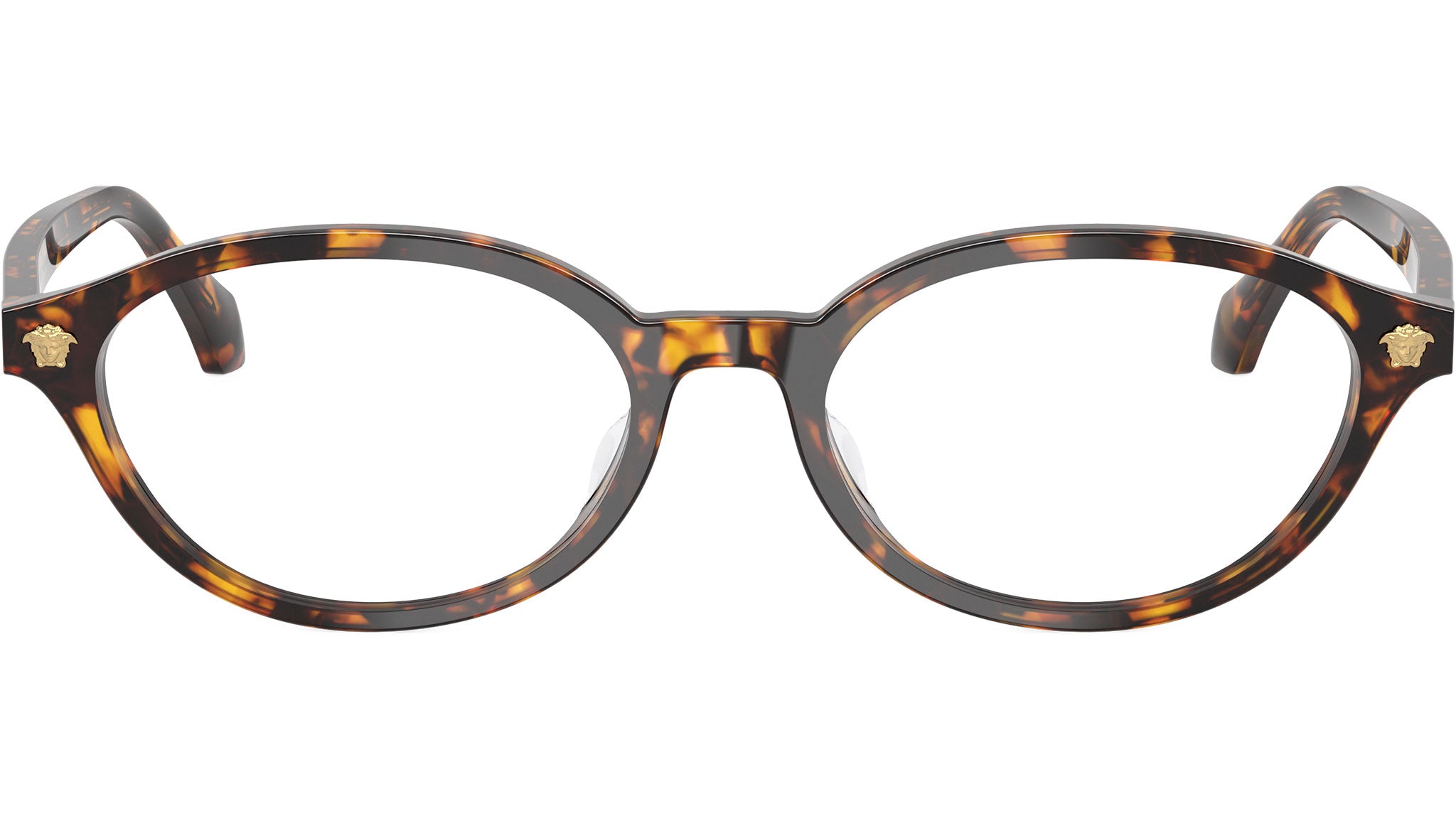 Versace Brown Tortoiseshell Round Women\'s Glasses VERSACE Vintage Sunglasses Gold Medusa Round Tortoise Brown  main image 4