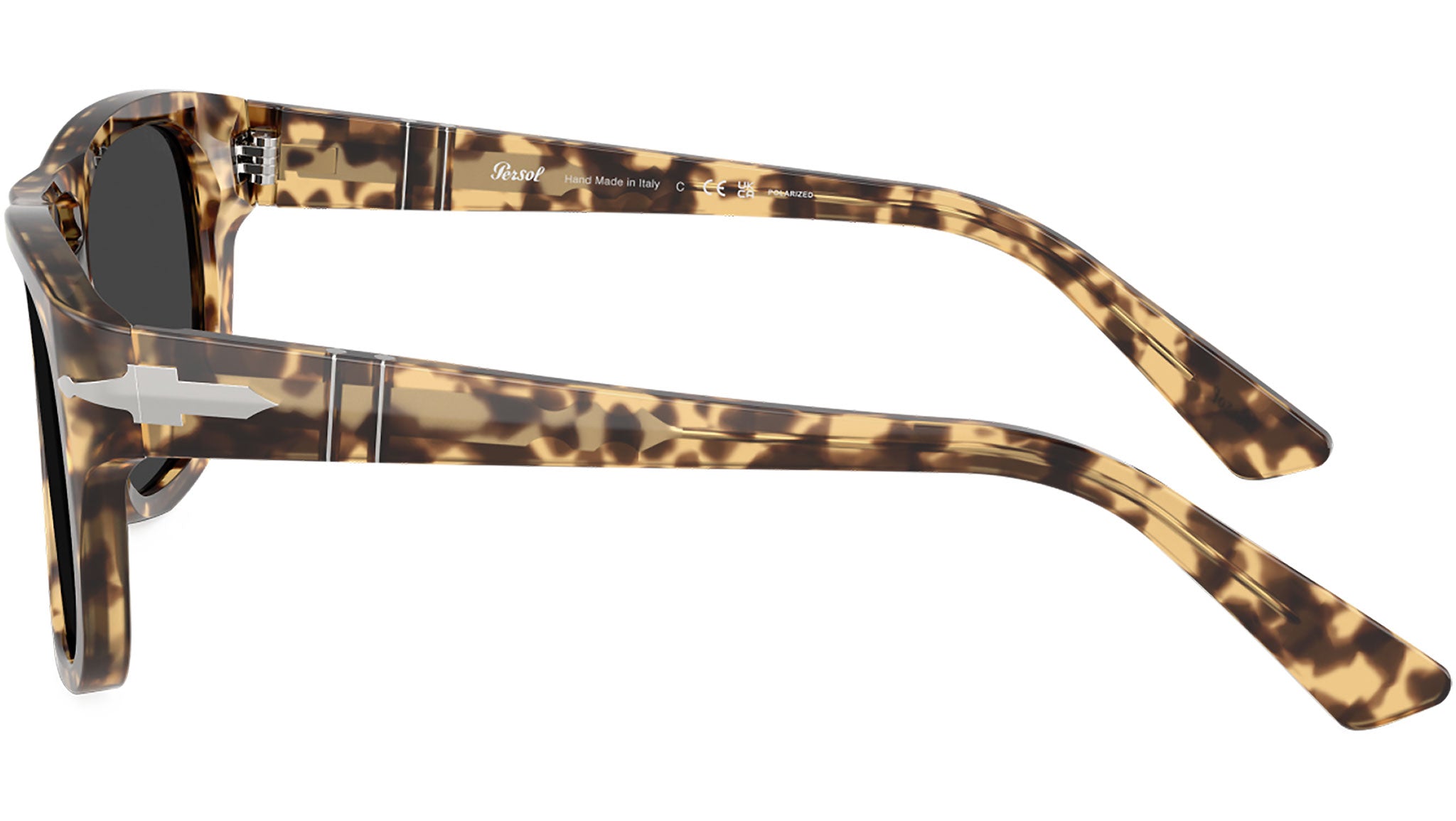 Persol Brown Tortoise Polarized- Made in Italy Persol - PO3105S Sunglasses | Specs Collective main image 2